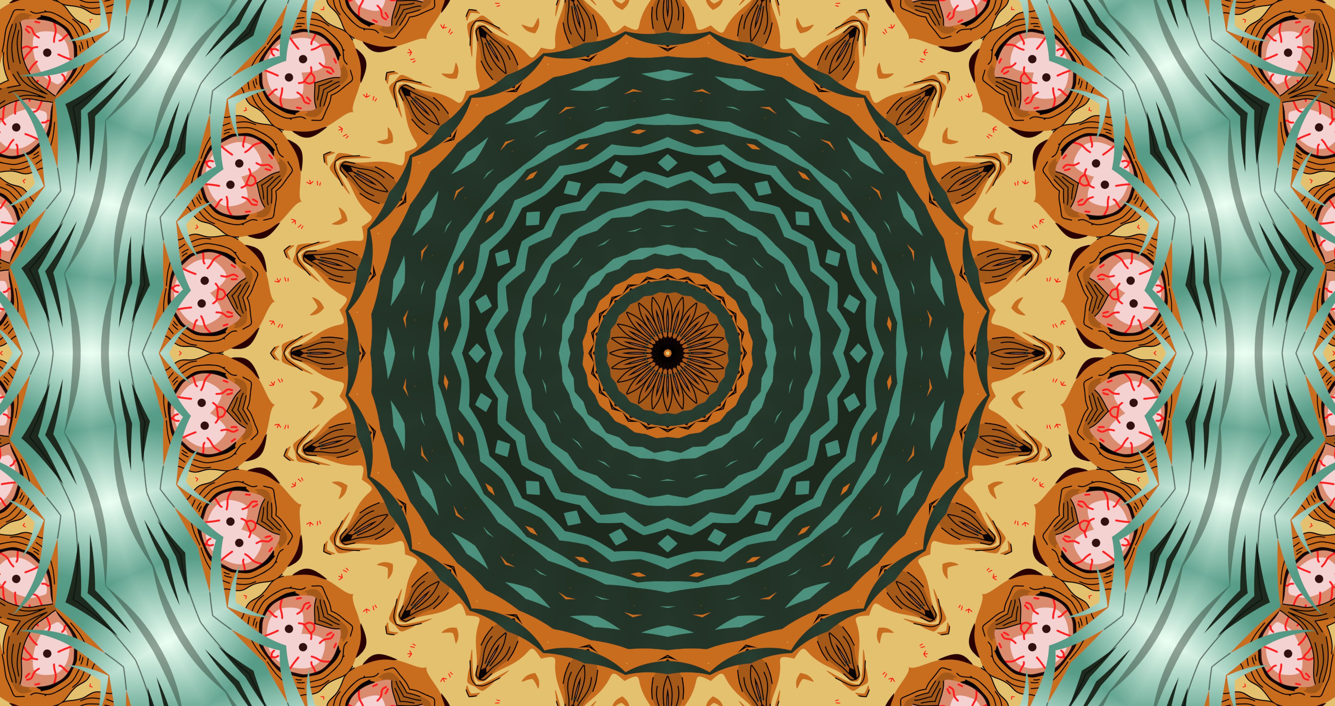 Download mobile wallpaper Abstract, Pattern, Kaleidoscope for free.