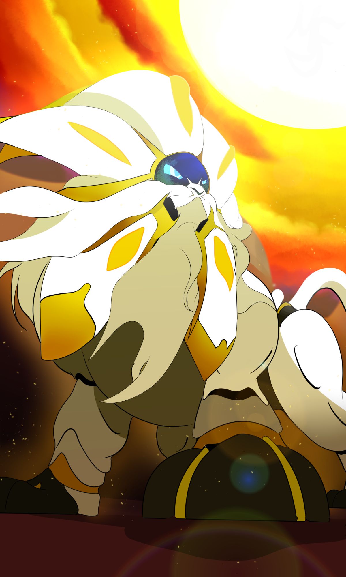 Download mobile wallpaper Pokémon, Video Game, Pokémon Sun, Pokémon: Sun And Moon, Solgaleo (Pokémon) for free.