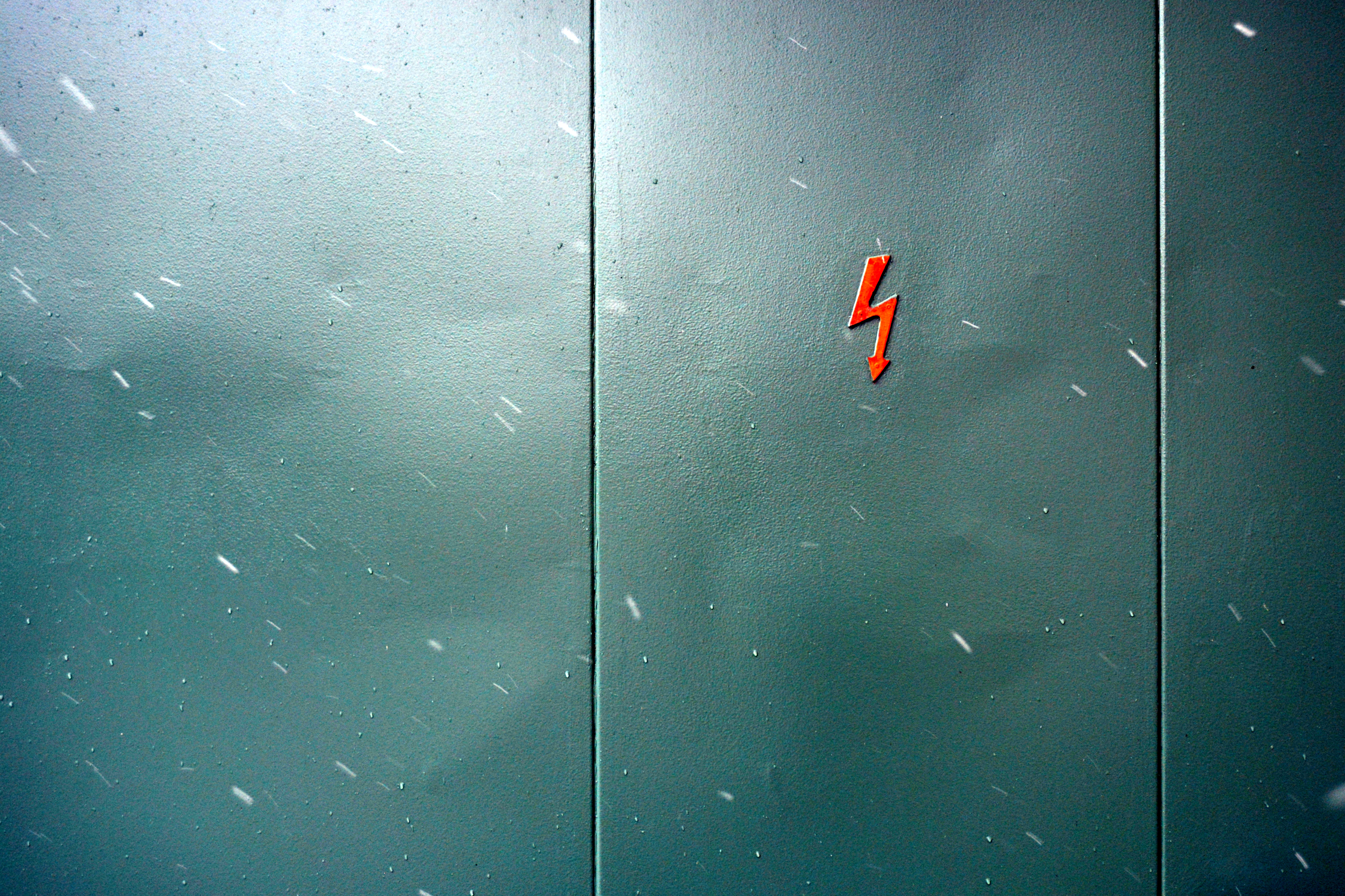 lightning, miscellanea, miscellaneous, wall, sign, door, danger