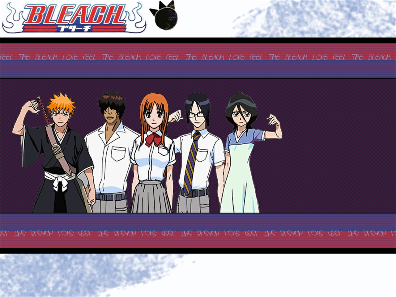 Download mobile wallpaper Anime, Bleach, Rukia Kuchiki, Ichigo Kurosaki, Orihime Inoue, Uryu Ishida, Yasutora Sado for free.