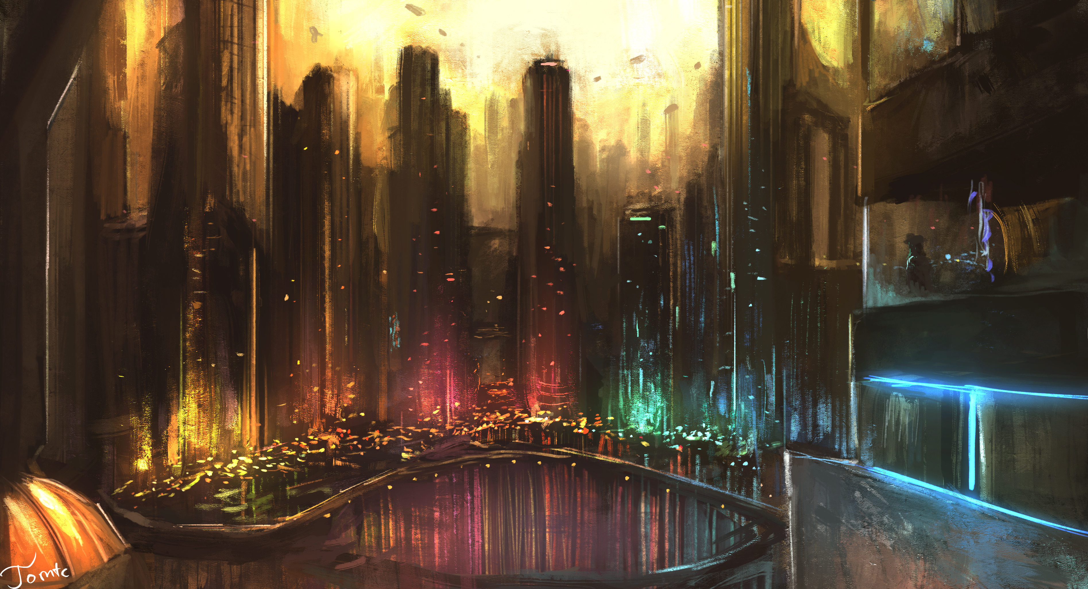 Free download wallpaper City, Skyscraper, Building, Sci Fi, Futuristic on your PC desktop