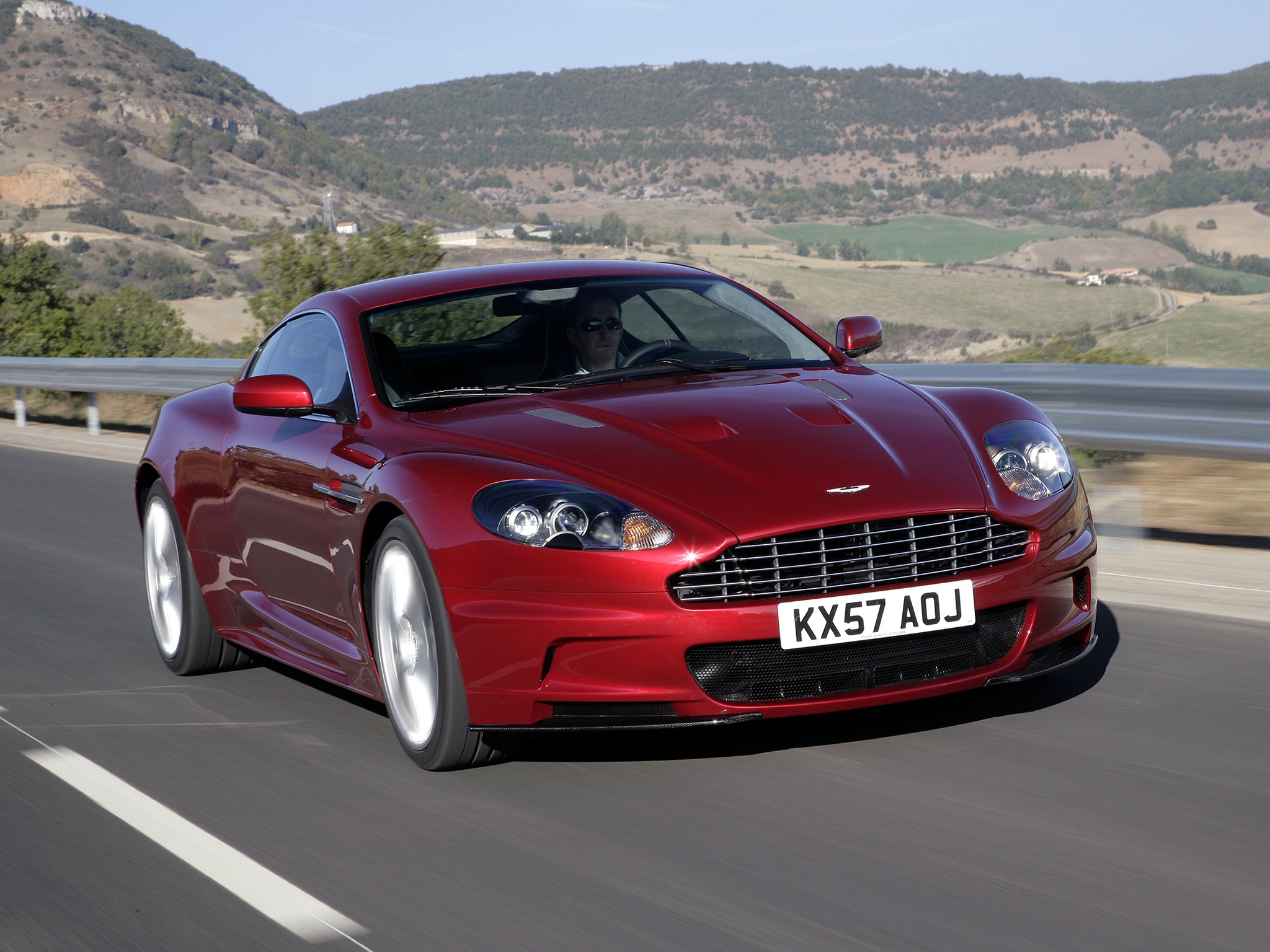 sports, nature, aston martin, cars, red, front view, dbs, 2008