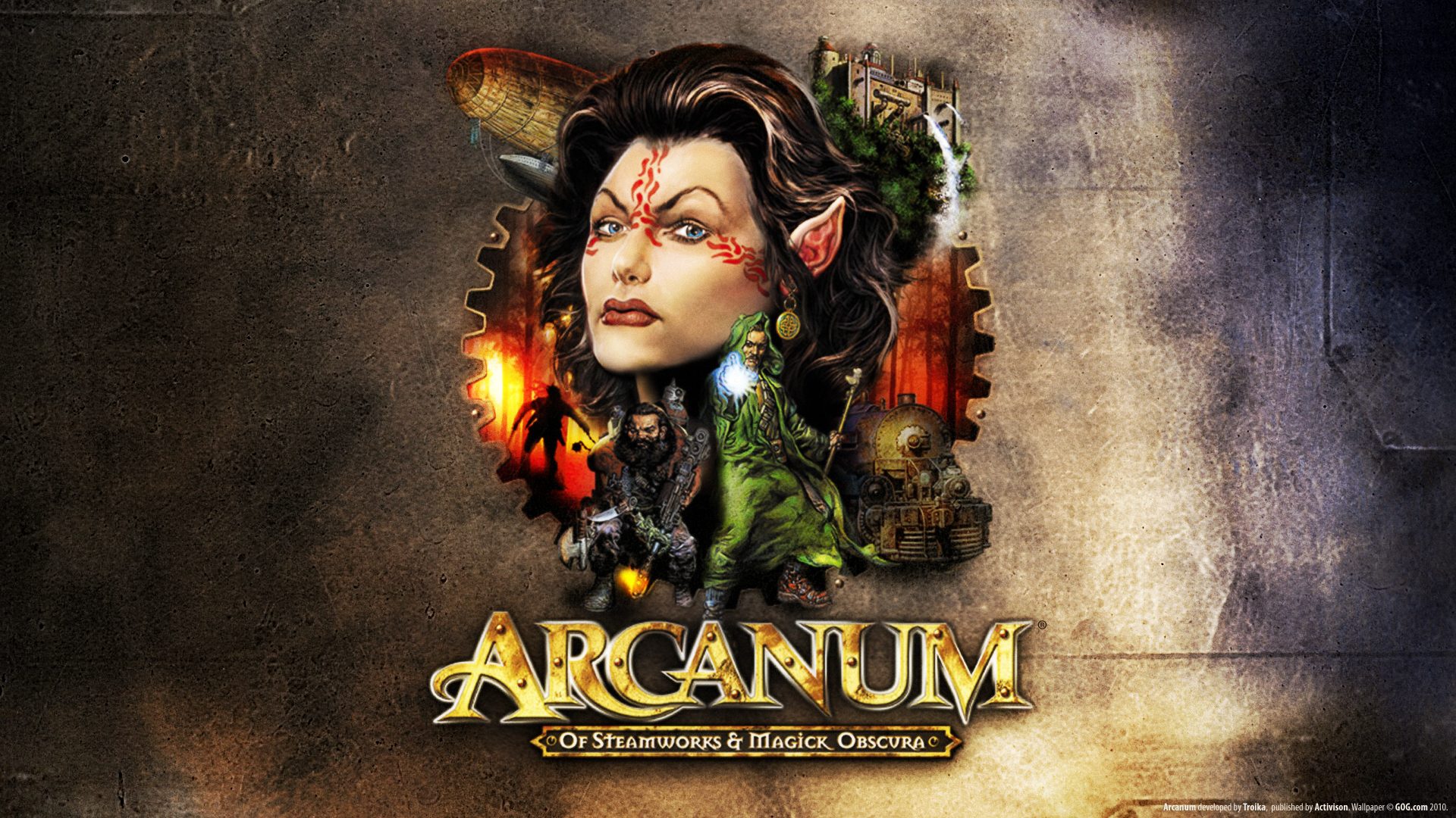 電話スクリーンに最適なArcanum: Of Steamworks と Magick Obscuraの壁紙