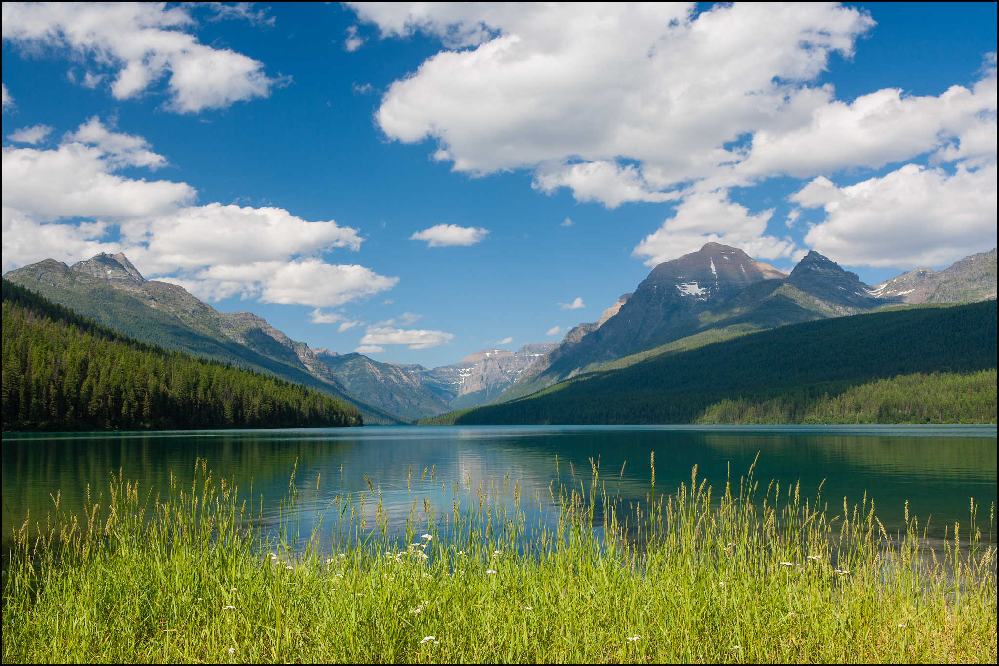 Descarga gratis la imagen Paisaje, Naturaleza, Sol, Lago, Nube, Tierra/naturaleza, Lago Mcdonald en el escritorio de tu PC