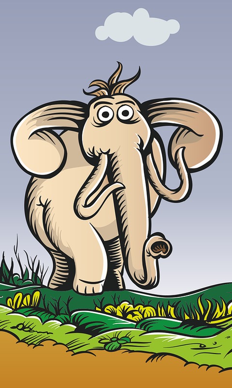 Скачать картинку Животные, Художественный, Слон в телефон бесплатно.