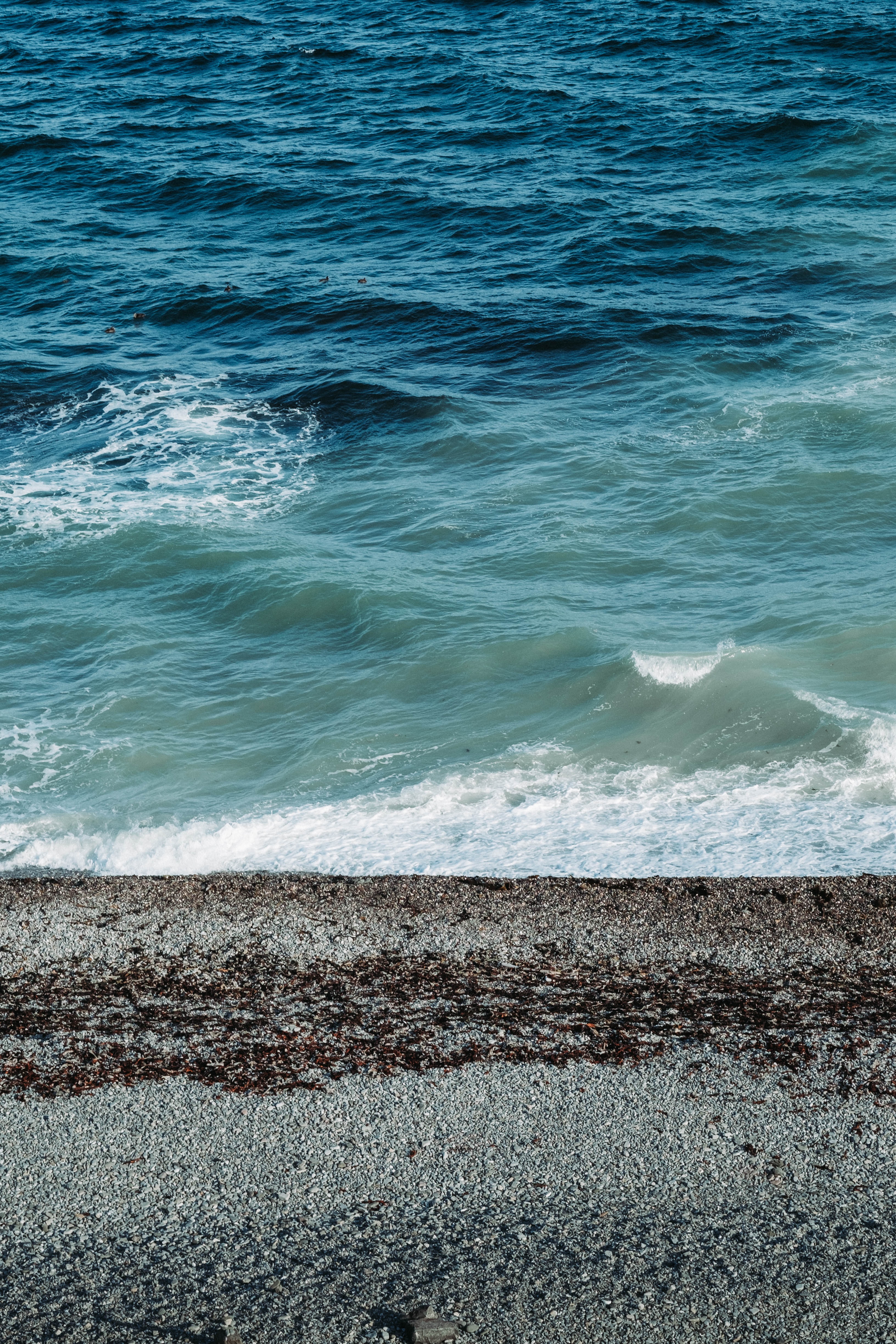 Free download wallpaper Nature, Sea, Coast, Pebble, Waves on your PC desktop