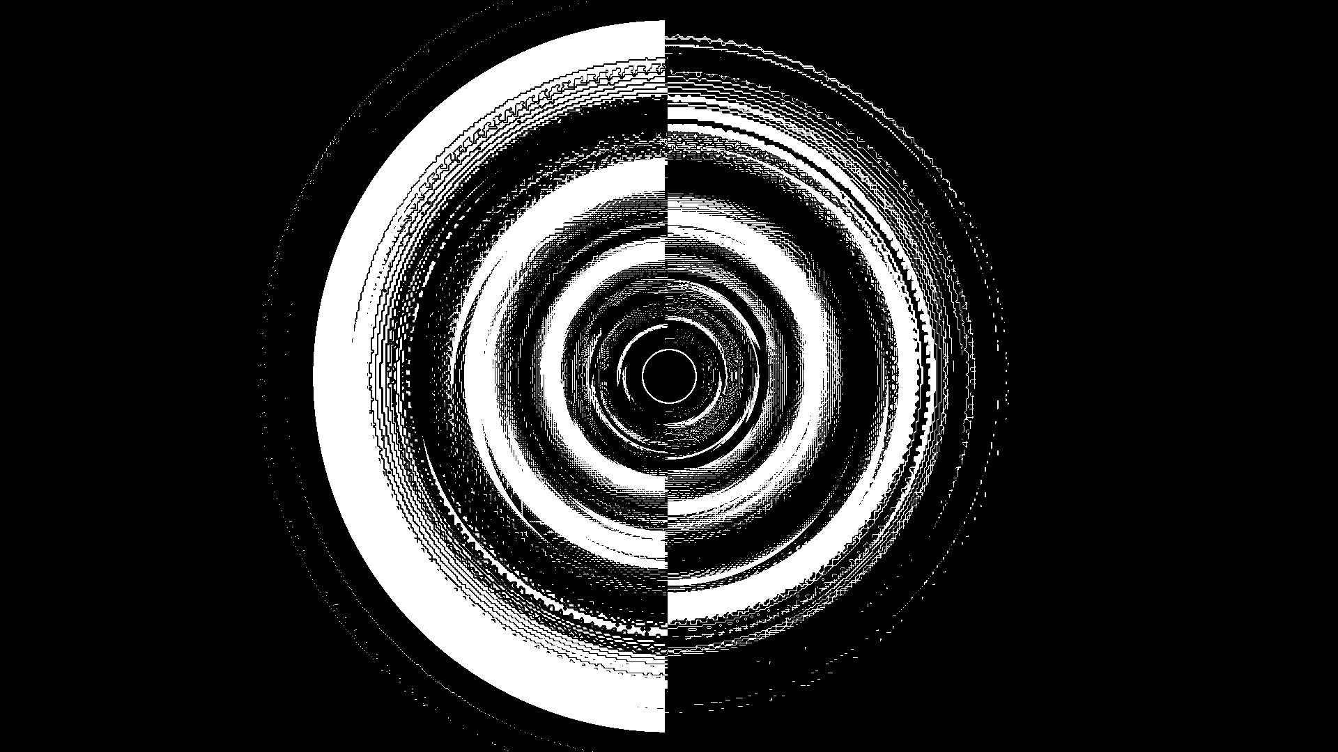 Download mobile wallpaper Abstract, Monochrome, Circle, Black & White for free.