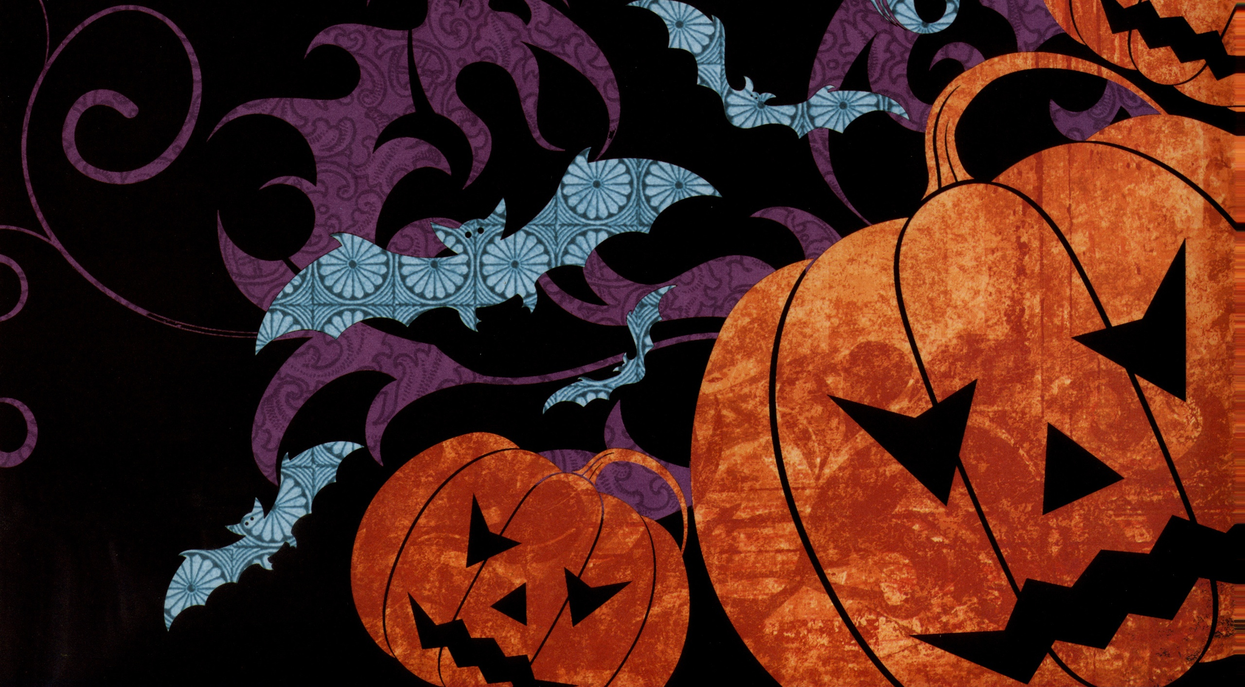 Téléchargez des papiers peints mobile Halloween, Vacances, Chauve Souris, Citrouille D'halloween gratuitement.