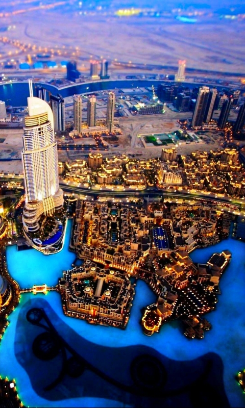 Download mobile wallpaper Cities, Twilight, City, Dubai, Man Made for free.