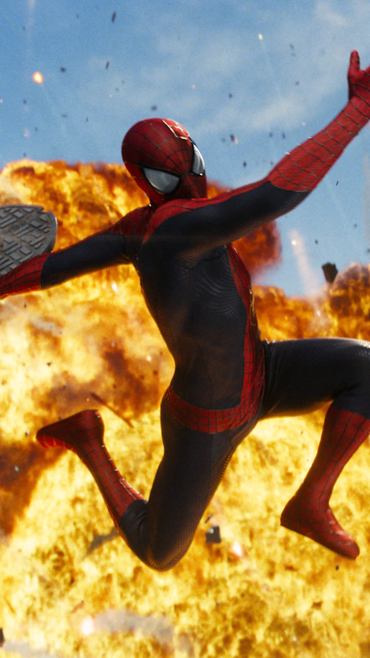 Download mobile wallpaper Spider Man, Movie, Rhino (Marvel Comics), The Amazing Spider Man 2 for free.