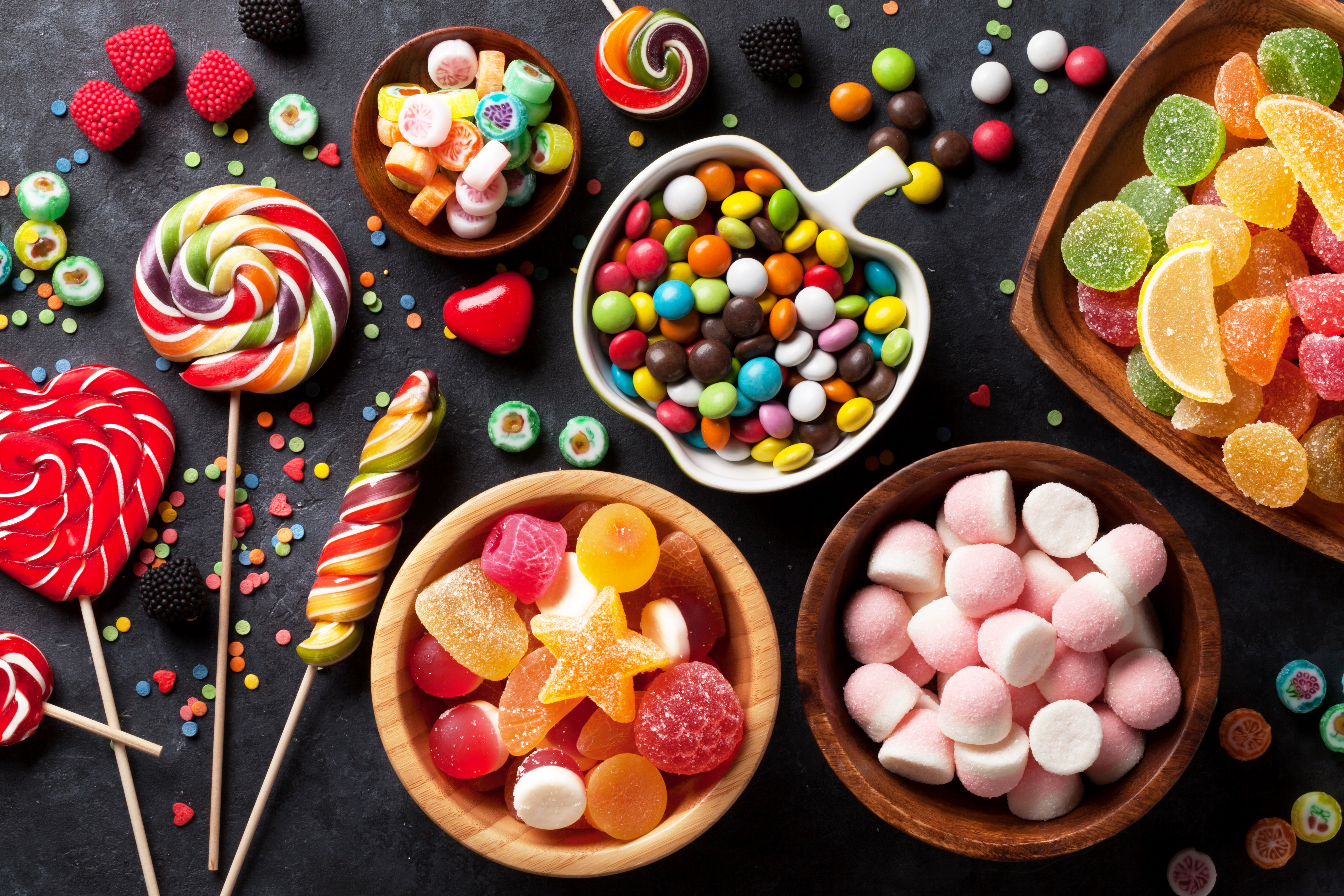 802171 télécharger le fond d'écran bonbon, nourriture, couleurs, sucette, sucreries - économiseurs d'écran et images gratuitement