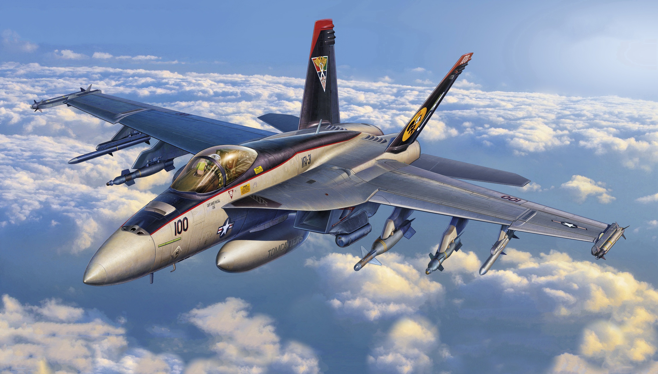 Panoramic Wallpapers Boeing F/a 18E/f Super Hornet 
