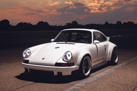 Download mobile wallpaper Porsche, Car, Porsche 911, Vehicle, Vehicles, White Car for free.