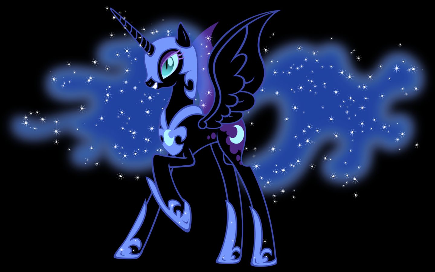 cartoon, unicorn, tv show, my little pony: friendship is magic, my little pony, nightmare moon (my little pony), pegasus