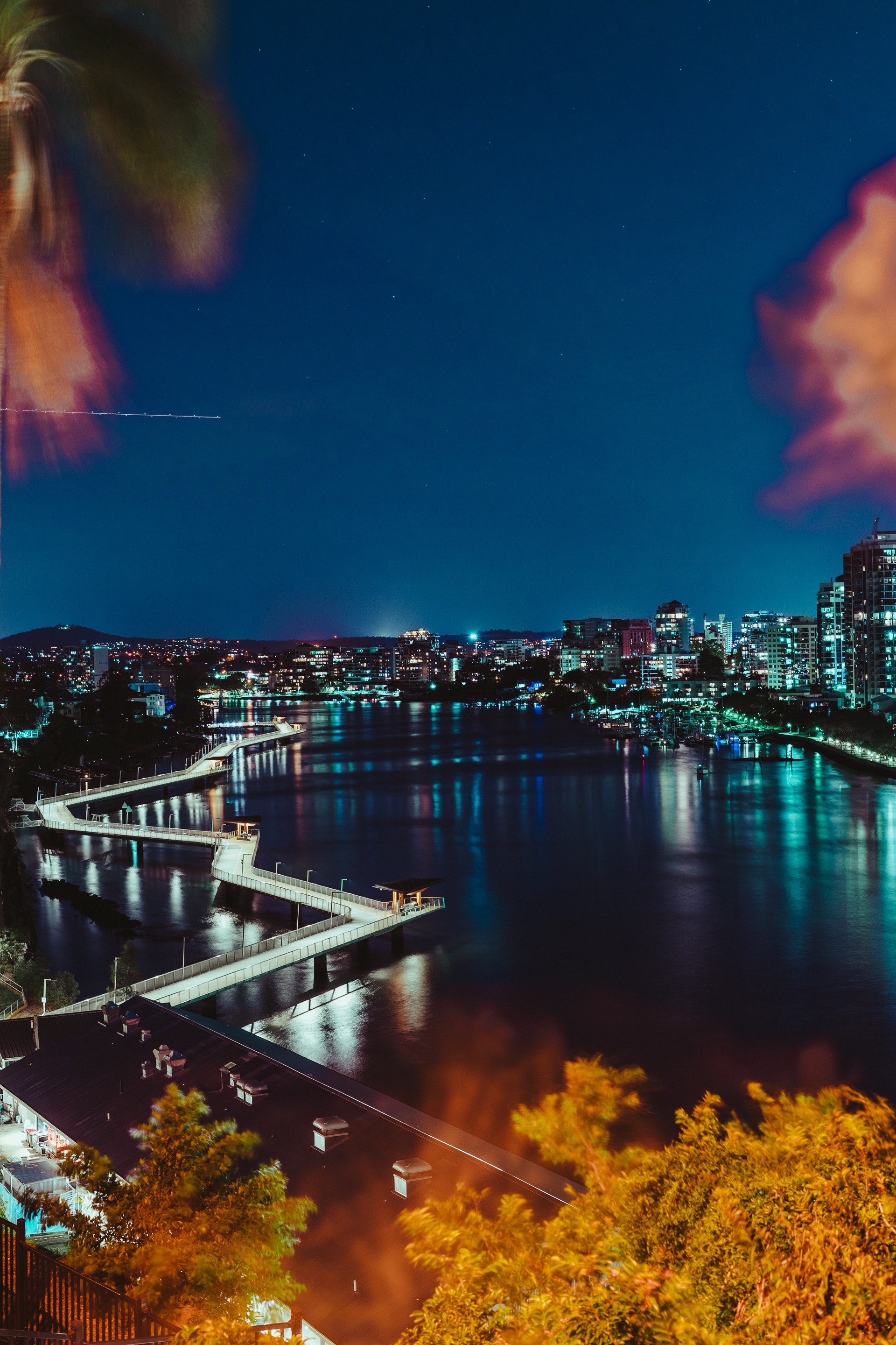 69013 télécharger l'image villes, vue d'en haut, vue d’en haut, branches, ville de nuit, lumières de la ville, australie - fonds d'écran et économiseurs d'écran gratuits