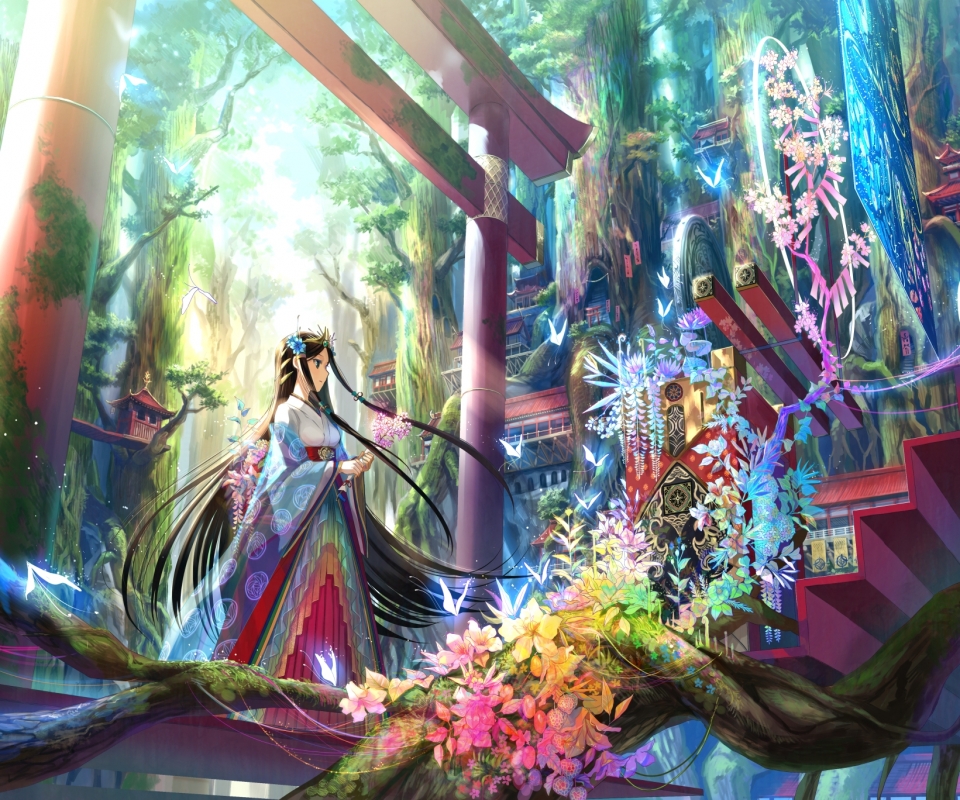Free download wallpaper Fantasy, Colorful, Oriental on your PC desktop