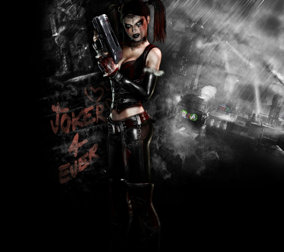 Baixar papel de parede para celular de Gótico, Videogame, Harley Quinn, Homem Morcego, Batman: Arkham City gratuito.