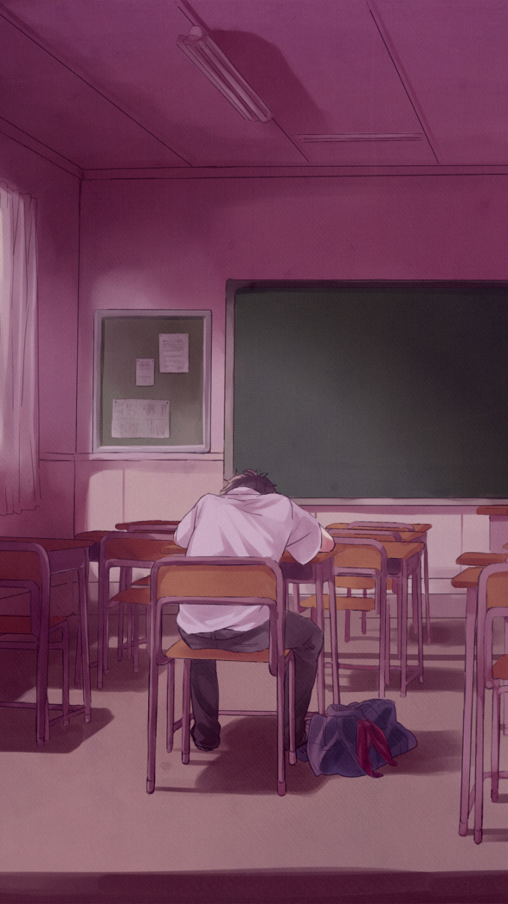 Download mobile wallpaper Anime, School, School Uniform, Classroom for free.