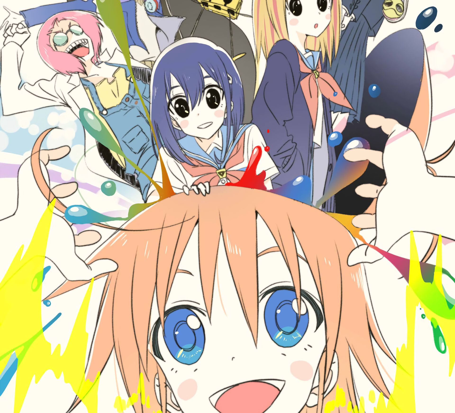 Free download wallpaper Anime, Kokona (Flip Flappers), Papika (Flip Flappers), Flip Flappers on your PC desktop