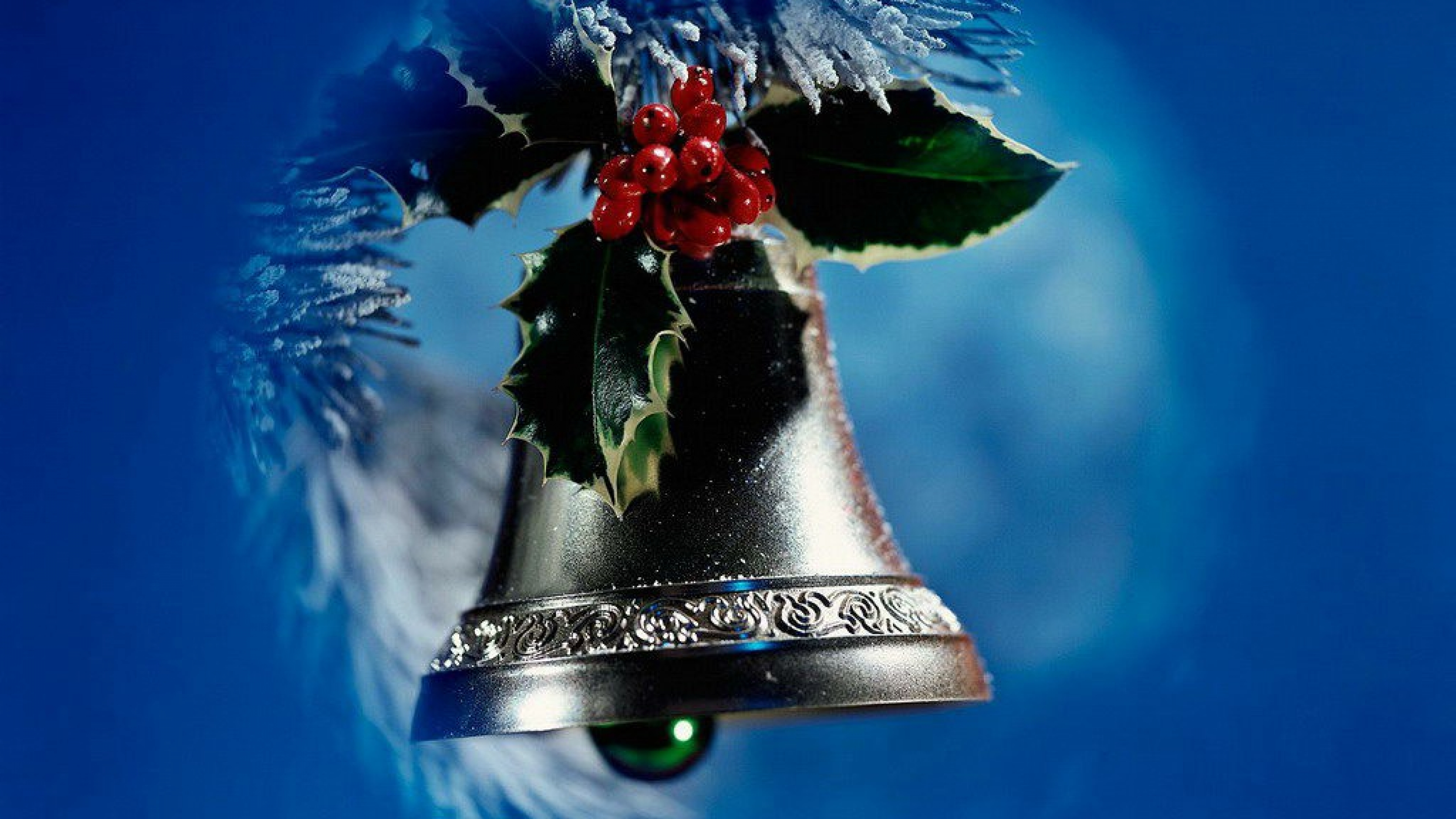 Free download wallpaper Christmas, Holiday, Berry, Bell on your PC desktop