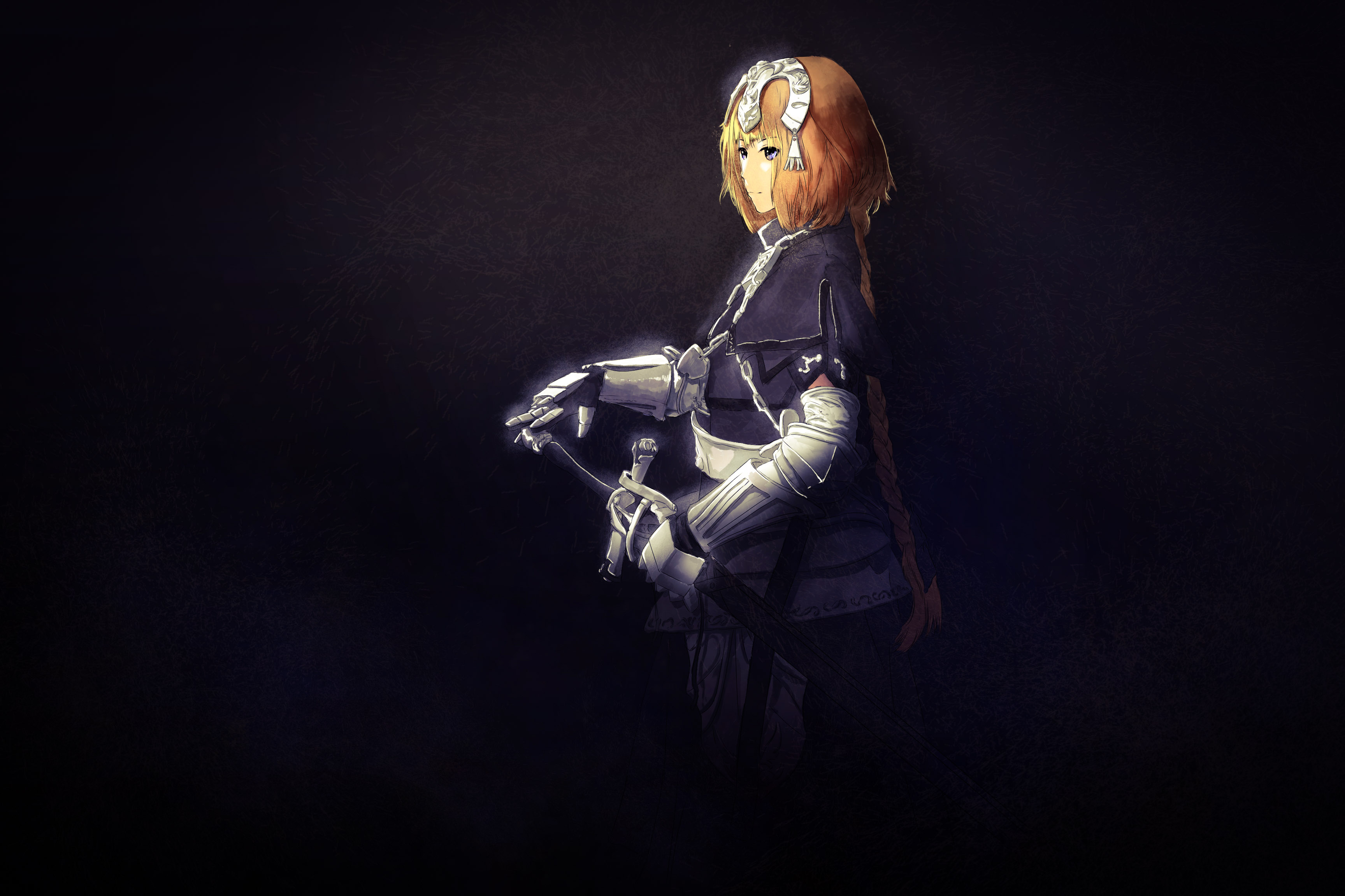 Free download wallpaper Anime, Blonde, Sword, Braid, Fate/grand Order, Jeanne D'arc (Fate Series), Headpiece, Fate Series on your PC desktop
