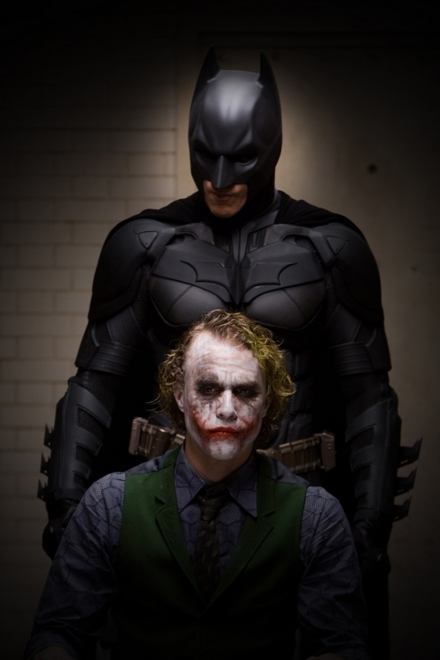 Download mobile wallpaper Batman, Joker, Movie, The Dark Knight, Superhero for free.