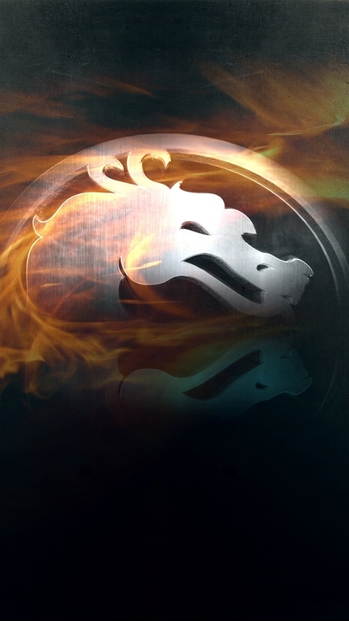 Download mobile wallpaper Mortal Kombat, Dragon, Logo, Video Game for free.