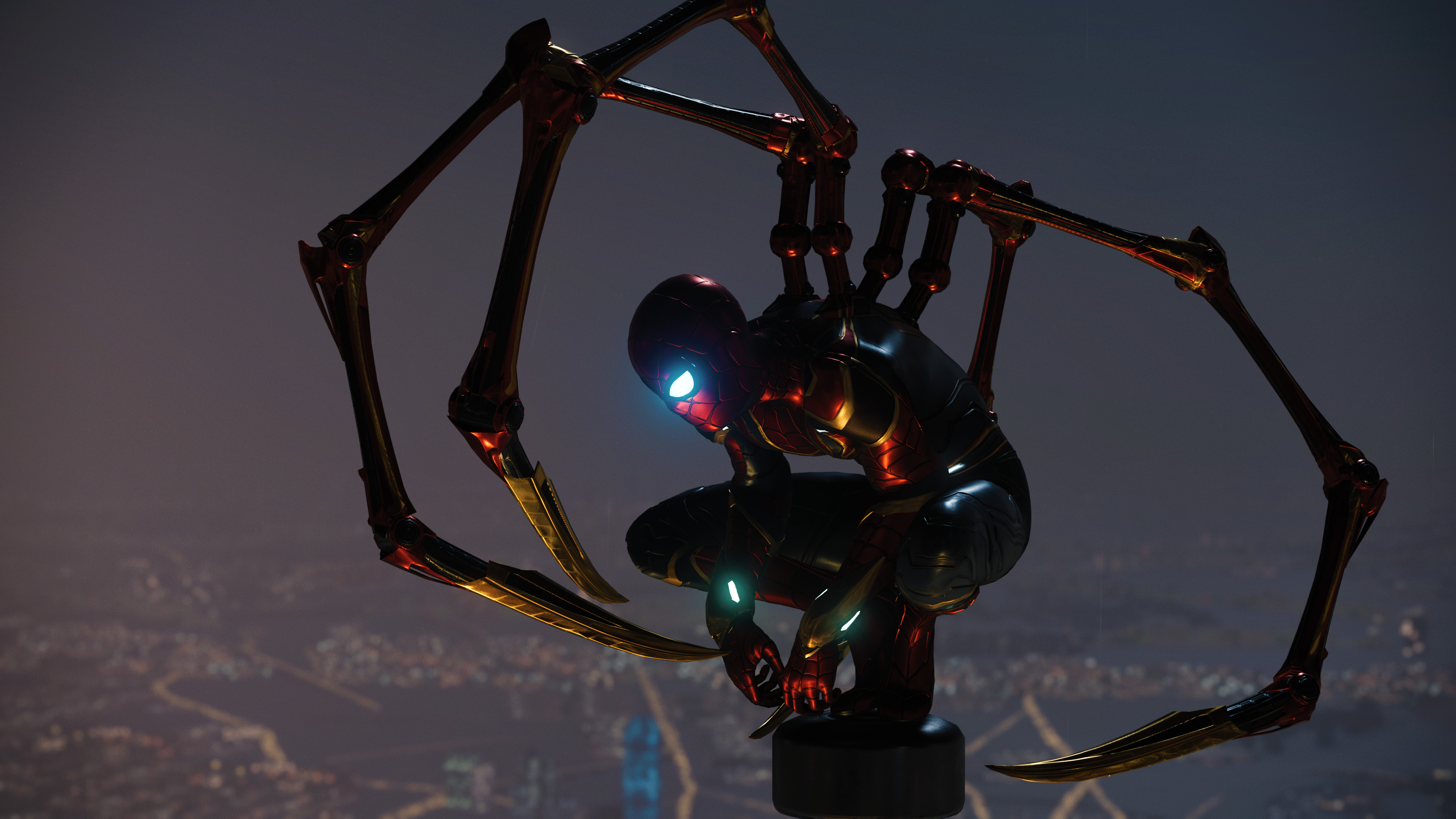 444210 descargar fondo de pantalla videojuego, hombre araña (ps4), armadura, araña de hierro, peter parker, hombre araña: protectores de pantalla e imágenes gratis