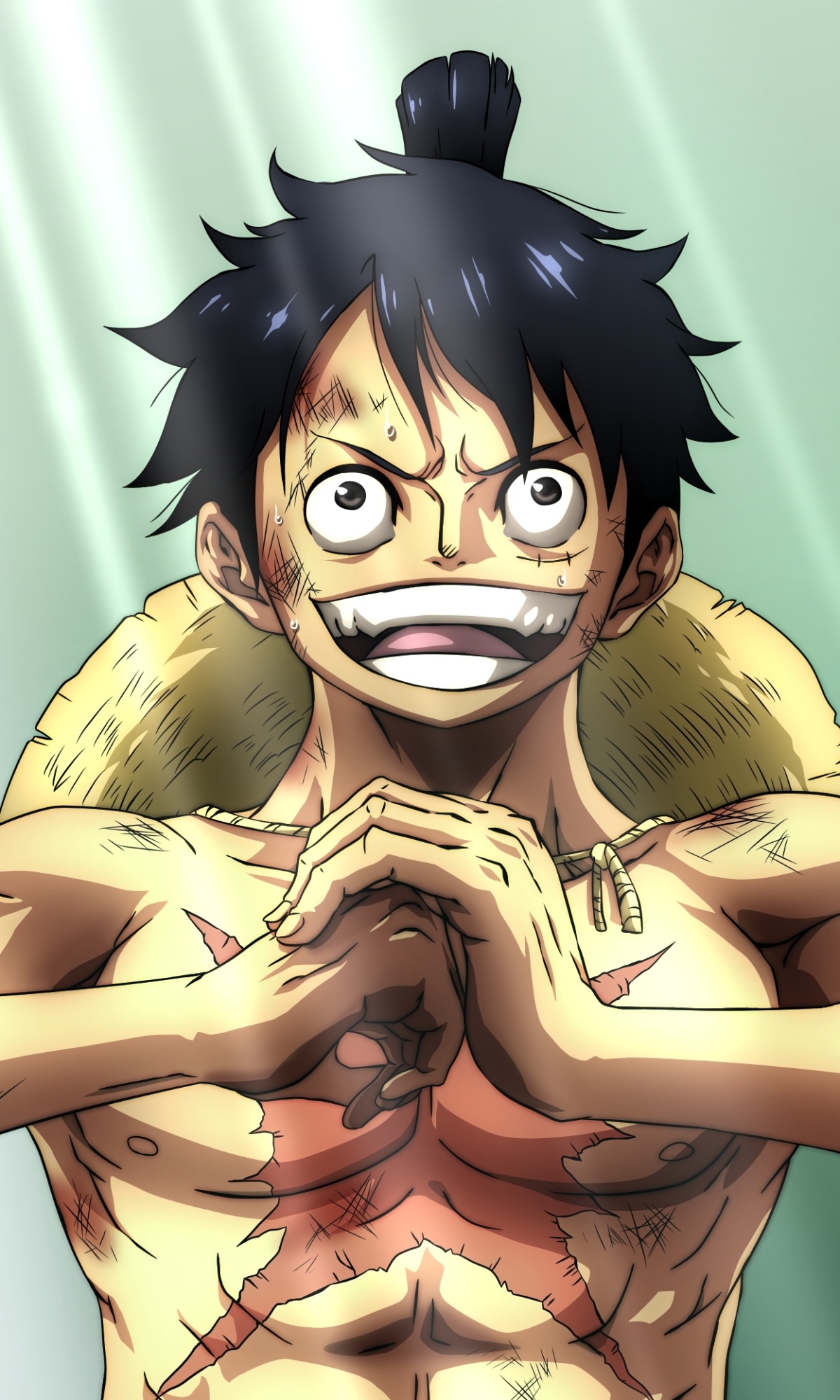 Handy-Wallpaper Animes, One Piece, Affe D Luffy kostenlos herunterladen.