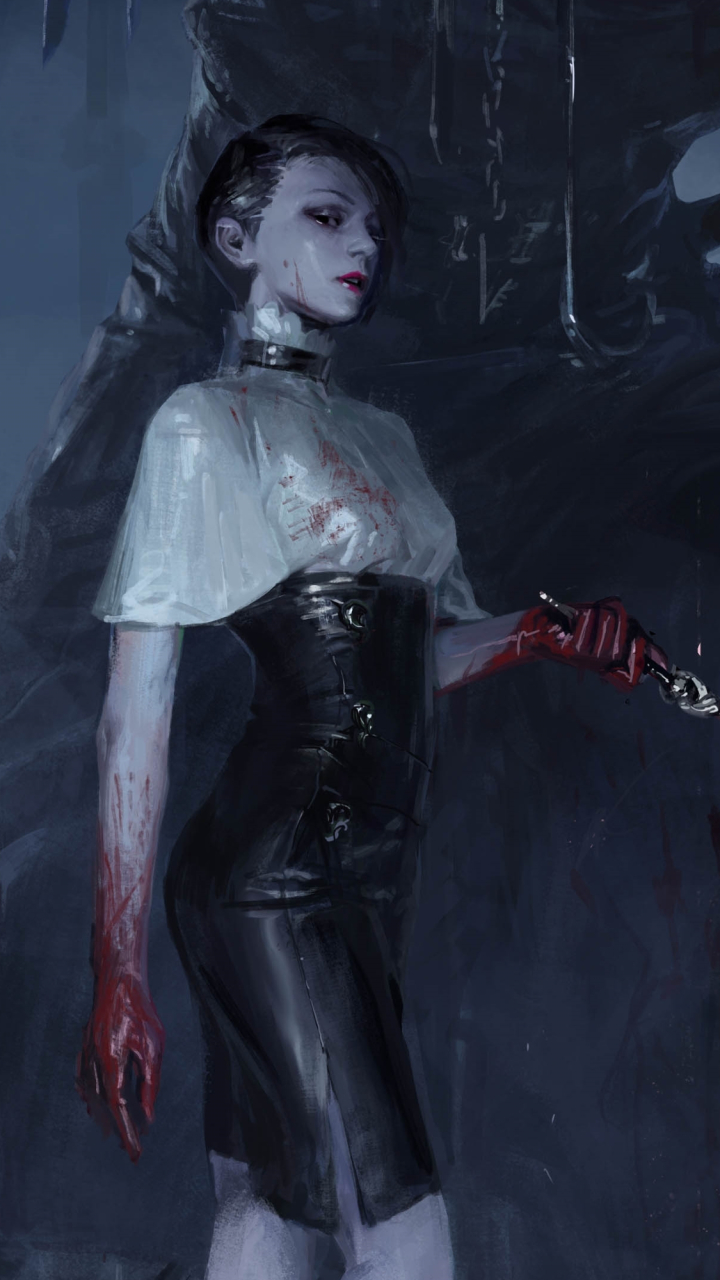 Download mobile wallpaper Blood, Dark, Video Game, Lipstick, Legend Of The Cryptids for free.