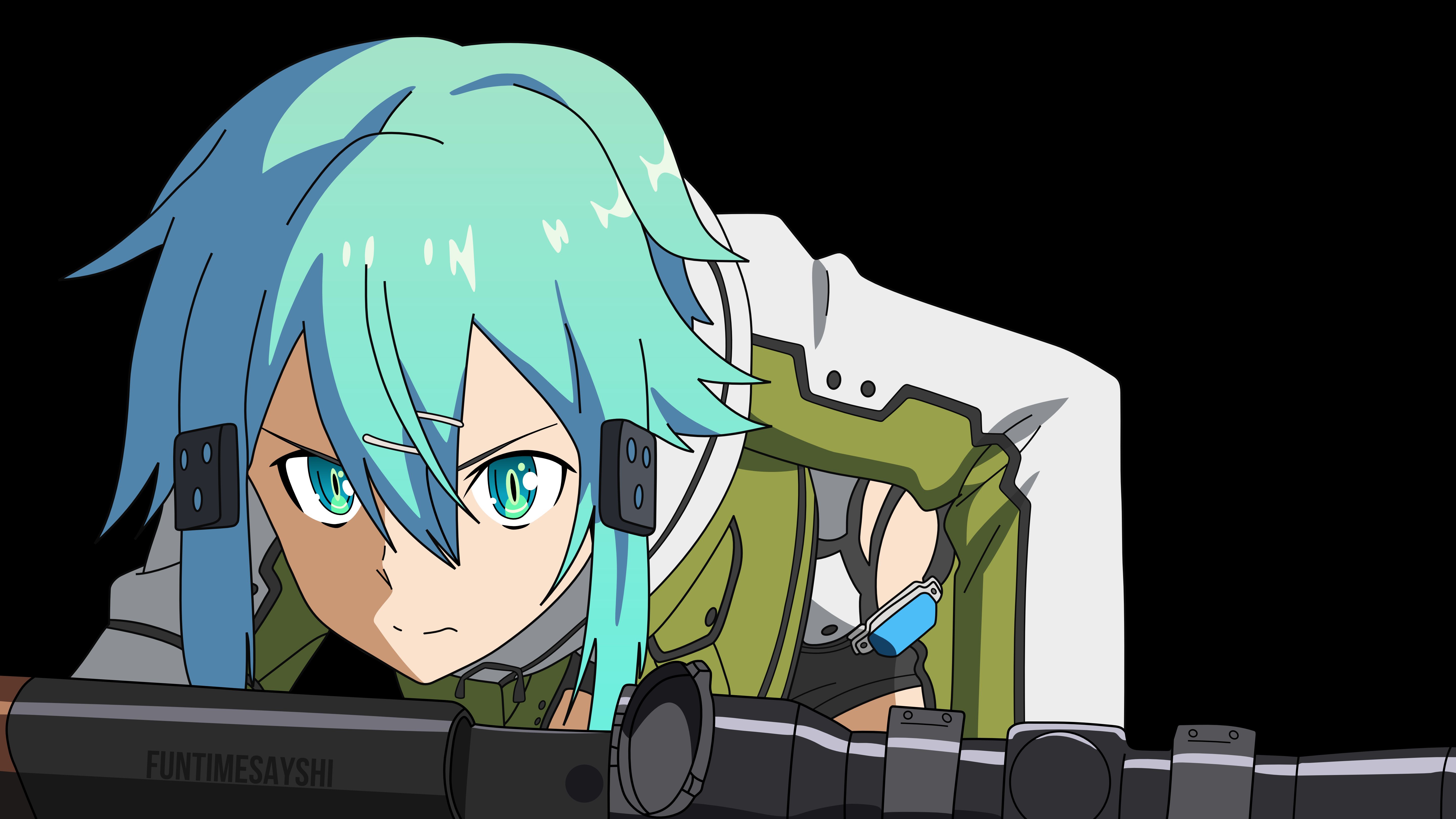 Handy-Wallpaper Animes, Sword Art Online, Schwertkunst Online Ii, Sinon (Schwertkunst Online), Shino Asada kostenlos herunterladen.