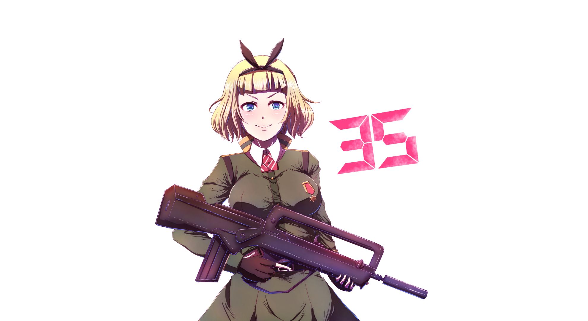 anime, antimagic academy 35th test platoon, sniper, usagi saionji Full HD