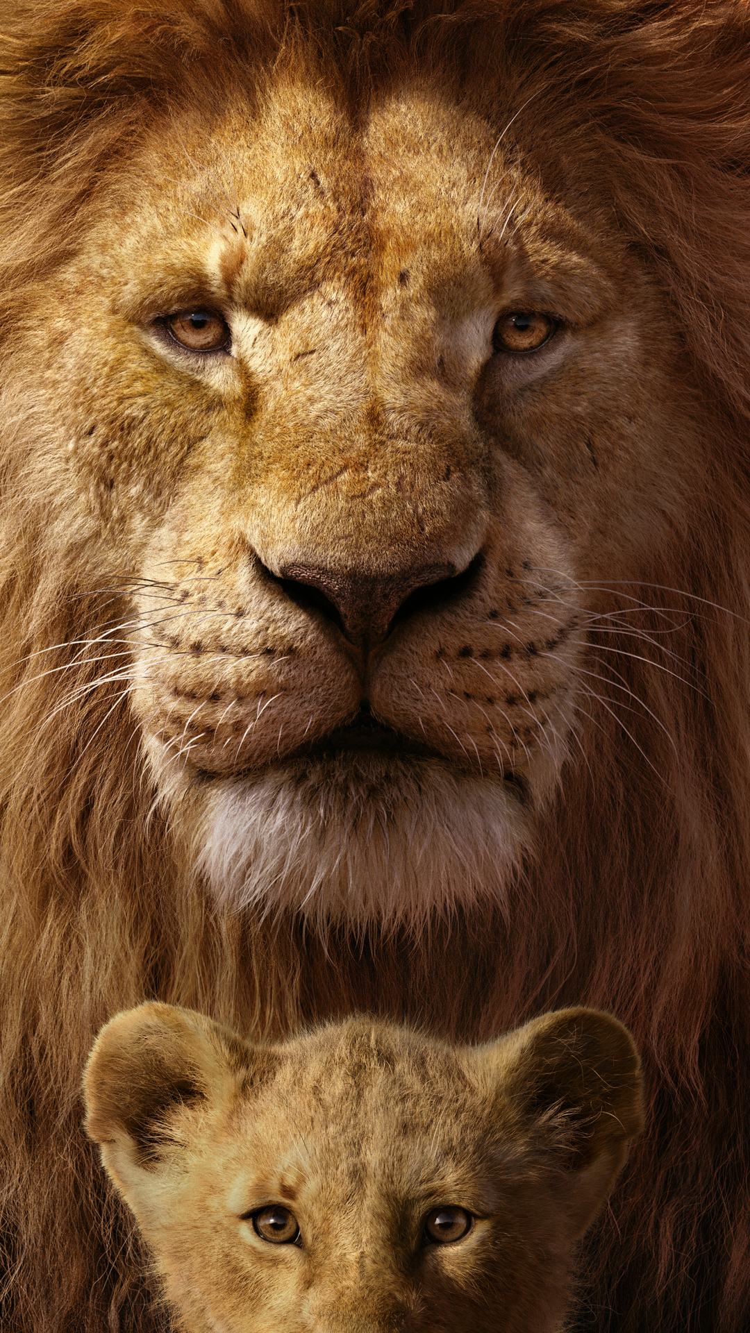 mufasa (the lion king), the lion king (2019), movie, simba Smartphone Background
