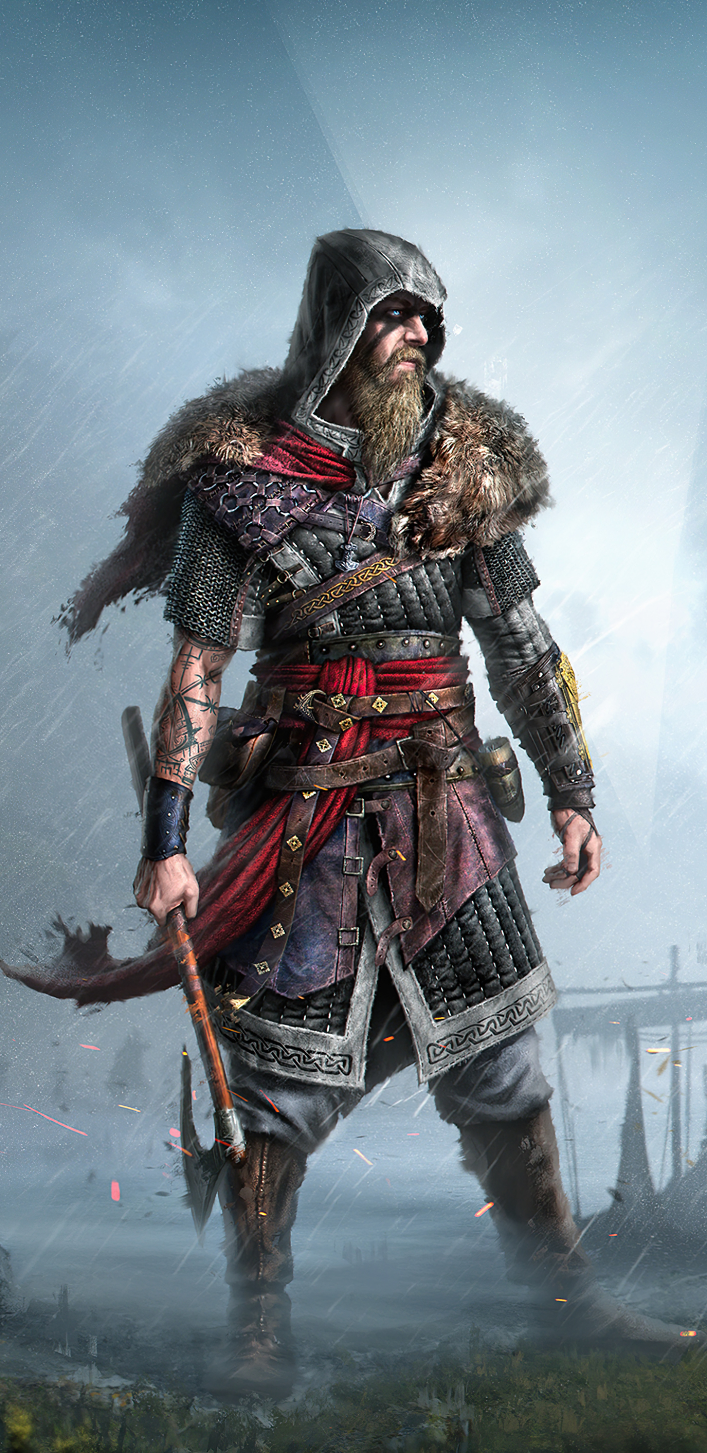 Descarga gratuita de fondo de pantalla para móvil de Guerrero, Videojuego, Assassin's Creed, Credo Del Asesino, Vikingo, Assassin's Creed Valhalla.