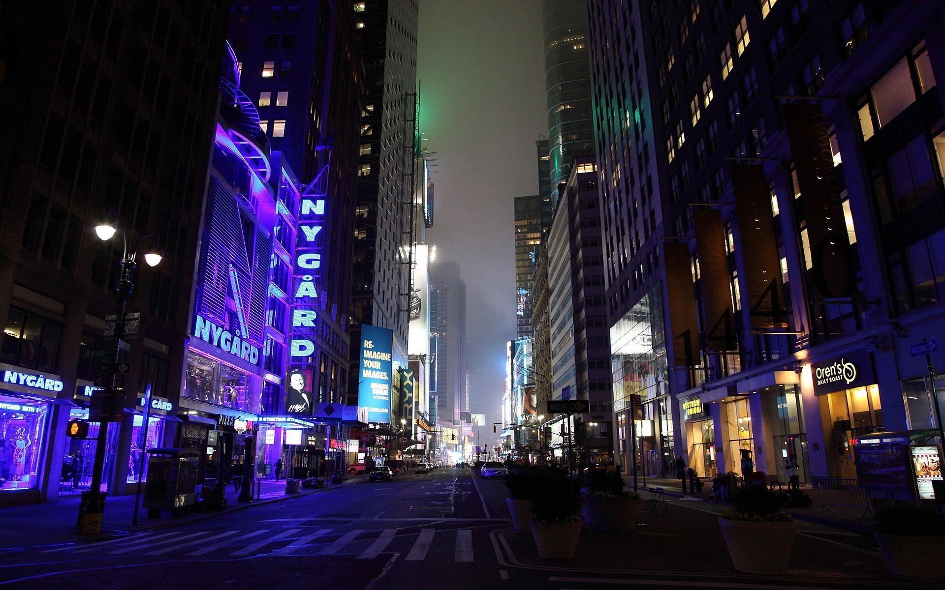 Скачать картинку Место, Нью Йорк, Фотографии, Ночь в телефон бесплатно.
