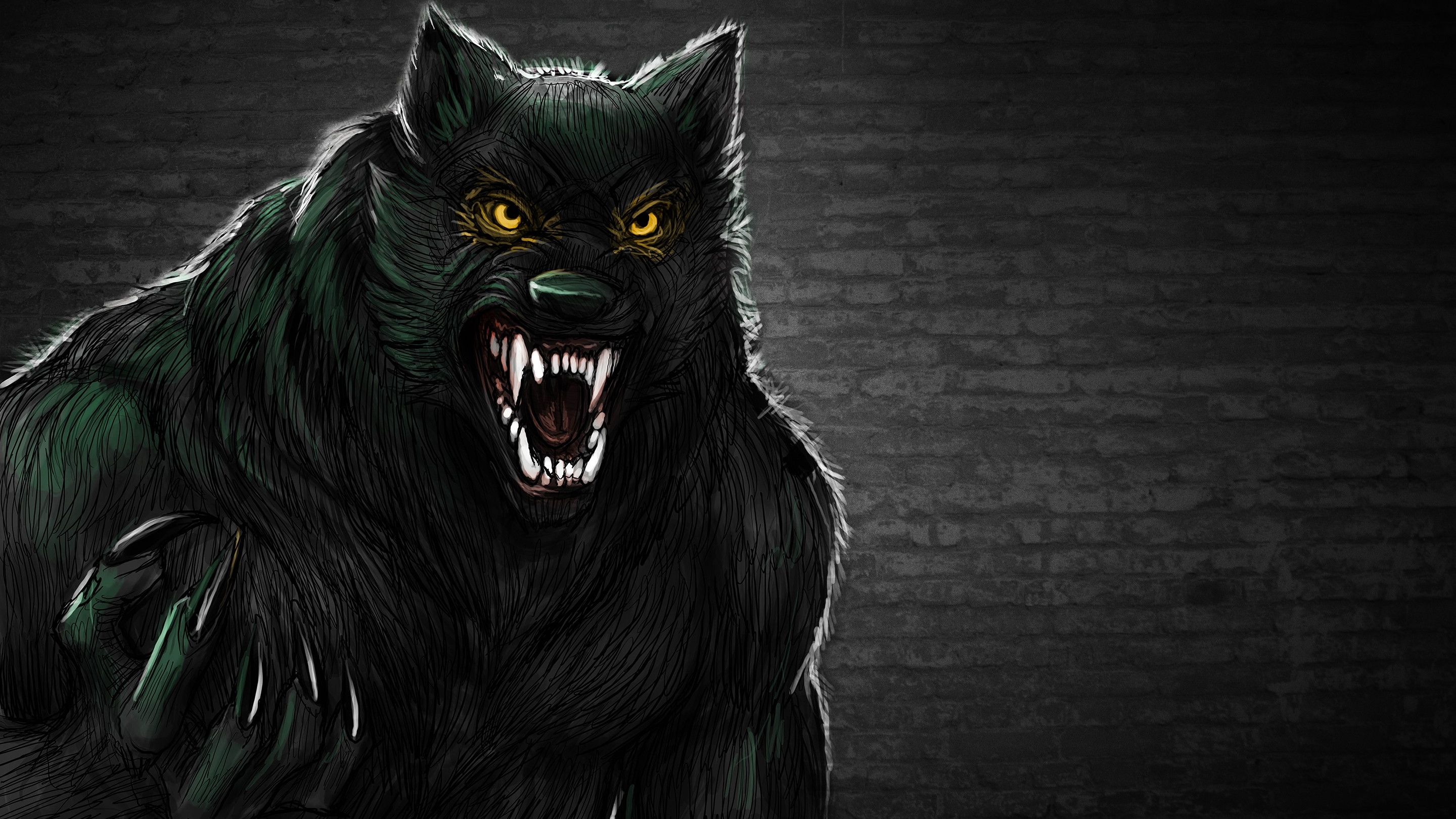 Descarga gratuita de fondo de pantalla para móvil de Oscuro, Hombre Lobo.