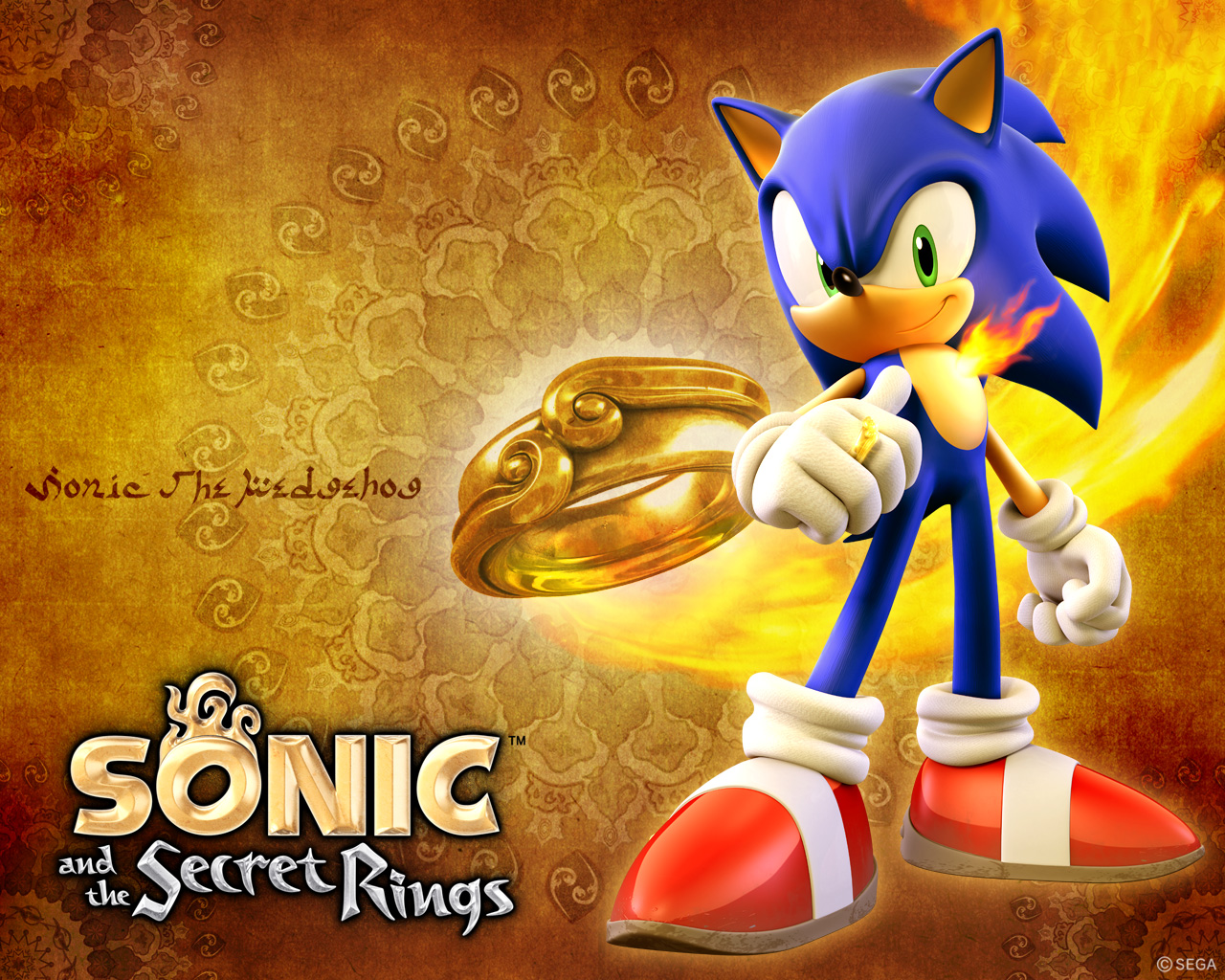 video game, sonic the hedgehog, sonic and the secret rings