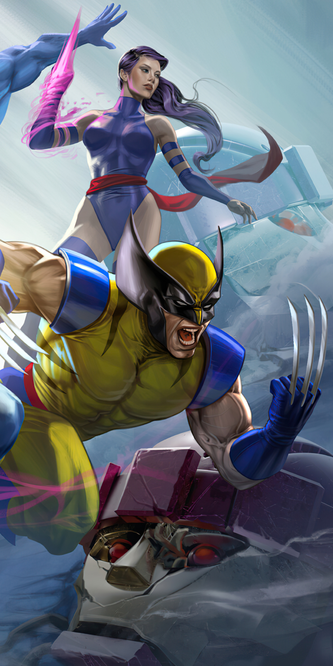 Download mobile wallpaper X Men, Wolverine, Comics, Psylocke (Marvel Comics) for free.