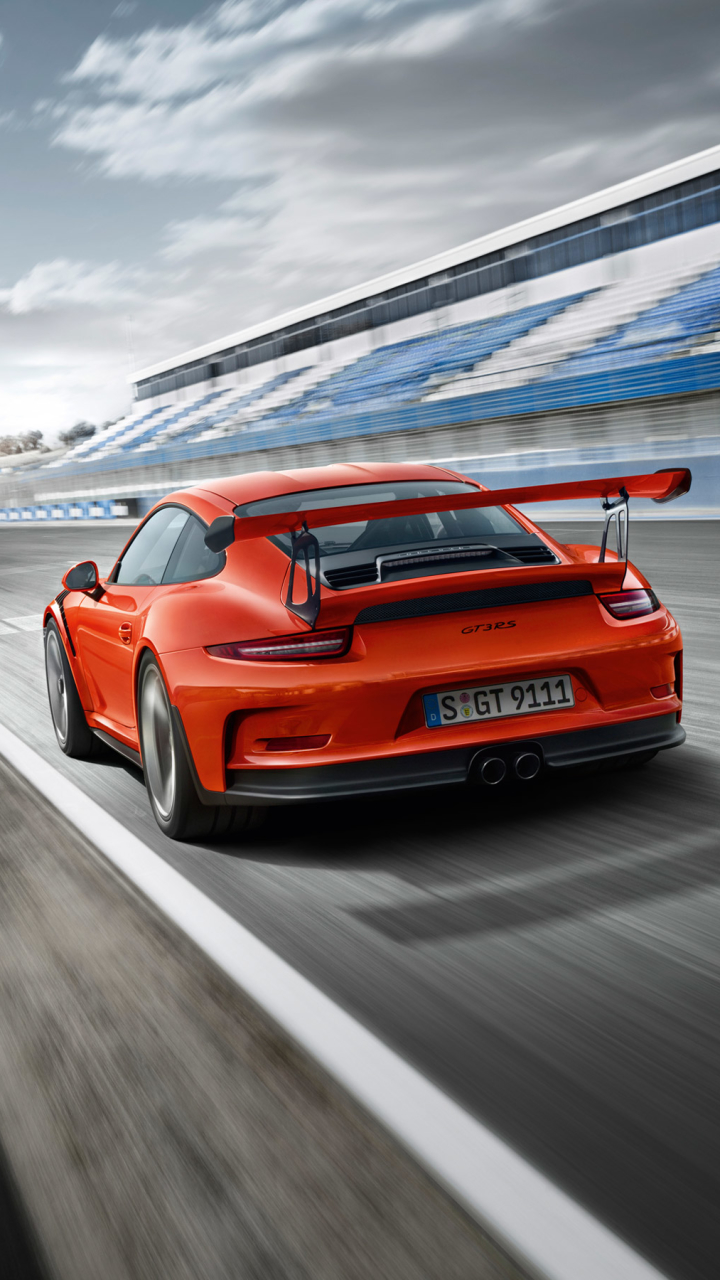 Download mobile wallpaper Porsche, Car, Porsche 911, Porsche 911 Gt3, Vehicle, Porsche 911 Gt3 Rs, Vehicles, Orange Car for free.