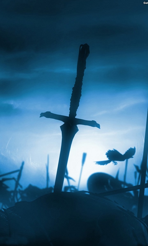 Download mobile wallpaper Gothic, Night, Dark, Sword for free.