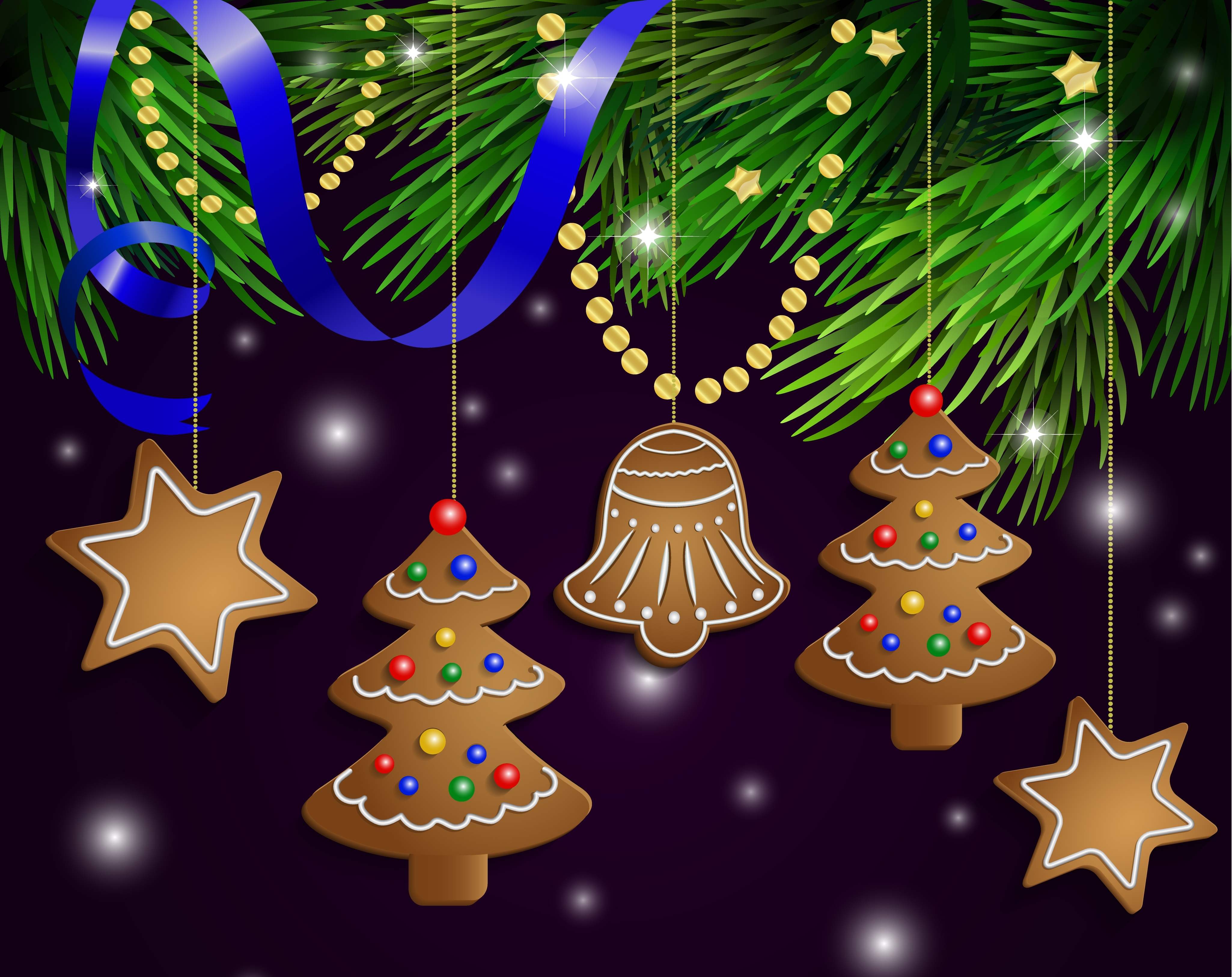 Laden Sie das Feiertage, Weihnachten, Weihnachtsschmuck, Lebkuchen, Plätzchen-Bild kostenlos auf Ihren PC-Desktop herunter