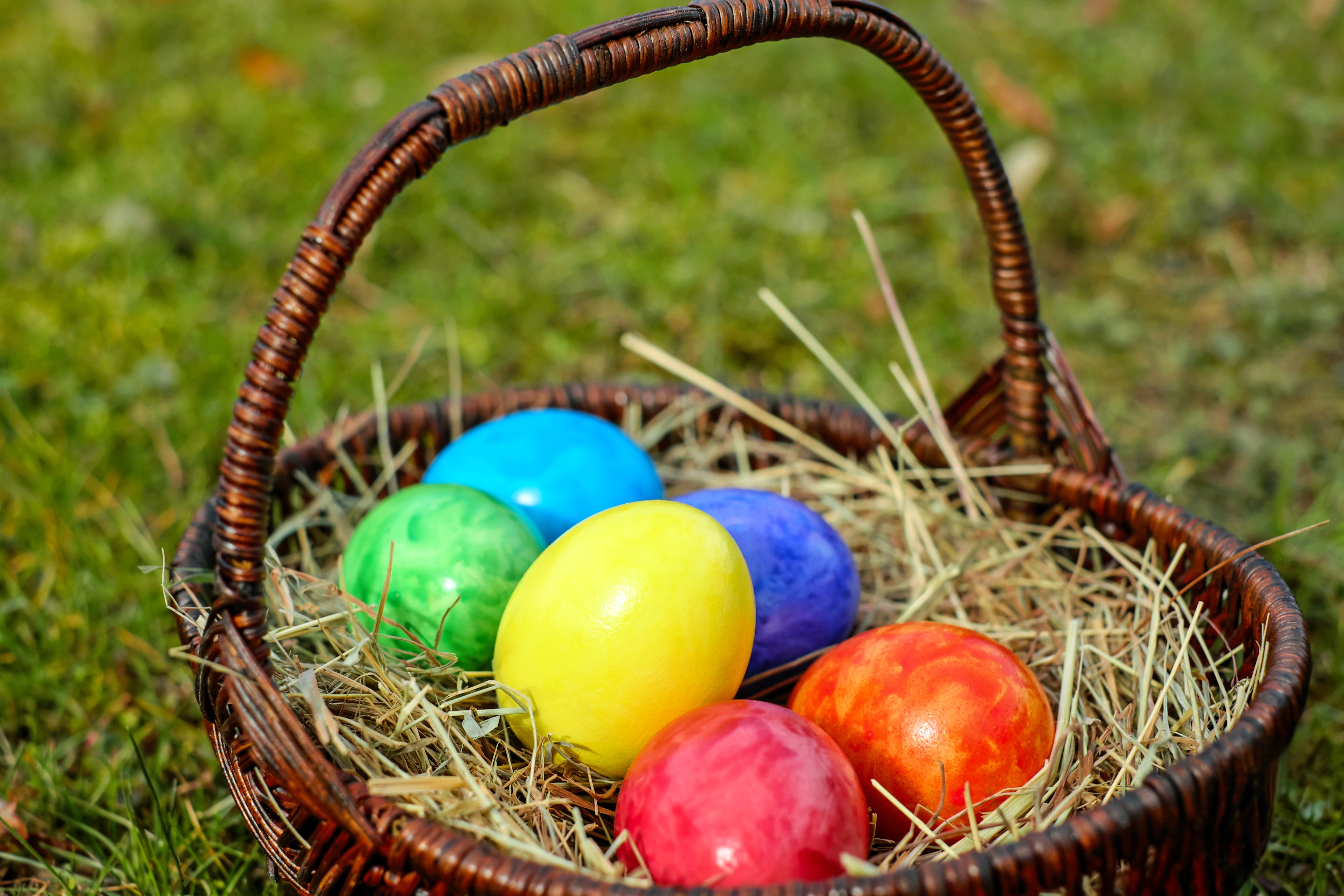 Free download wallpaper Easter, Holiday, Basket, Easter Egg on your PC desktop