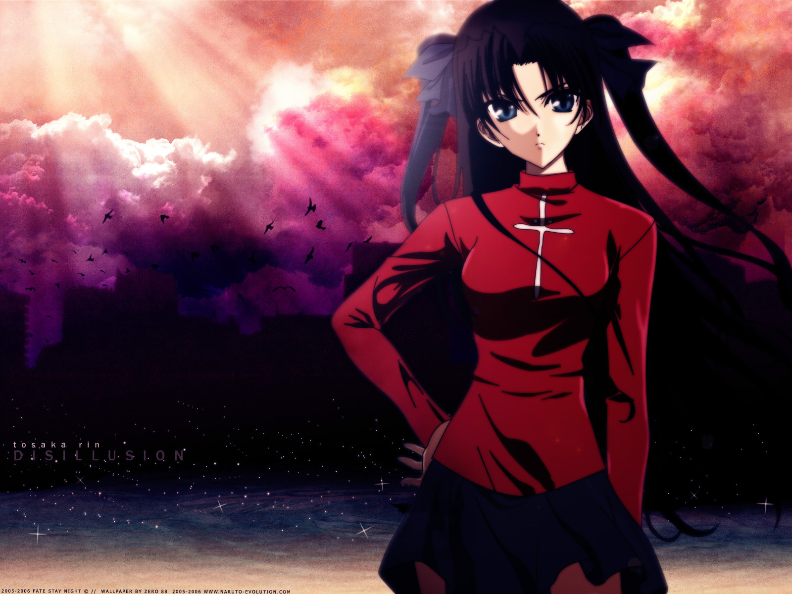 Handy-Wallpaper Rin Tohsaka, Fate/stay Night, Schicksalsserie, Animes kostenlos herunterladen.