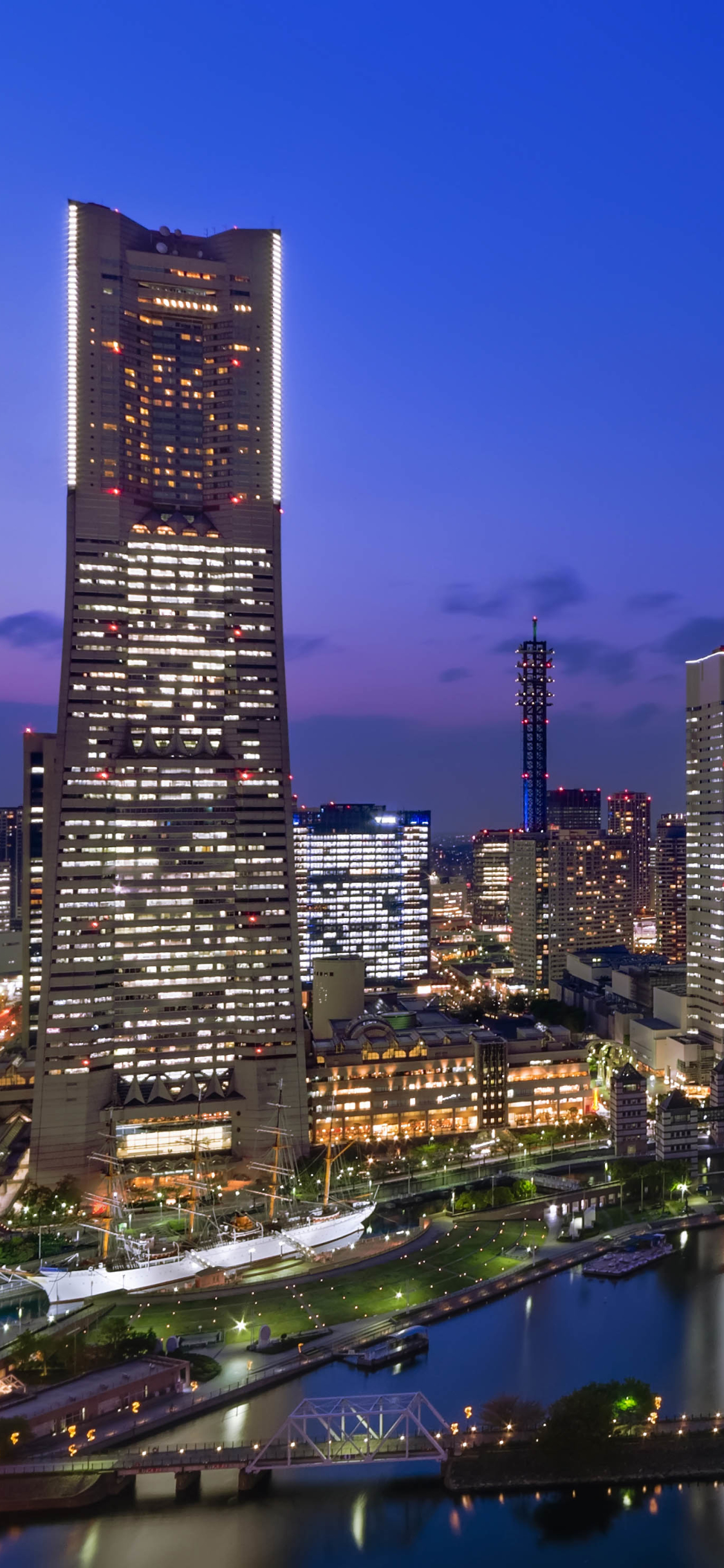 Скачать картинку Города, Япония, Йокогама, Сделано Человеком в телефон бесплатно.