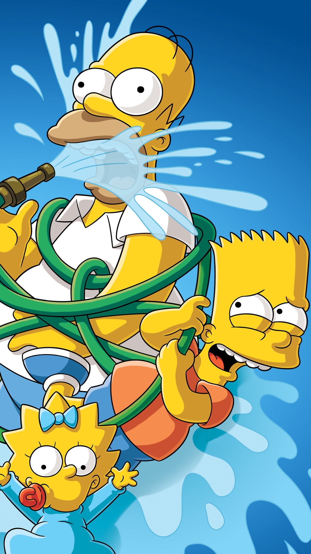Handy-Wallpaper Homer Simpson, Die Simpsons, Fernsehserien, Bart Simpson, Maggie Simpson kostenlos herunterladen.