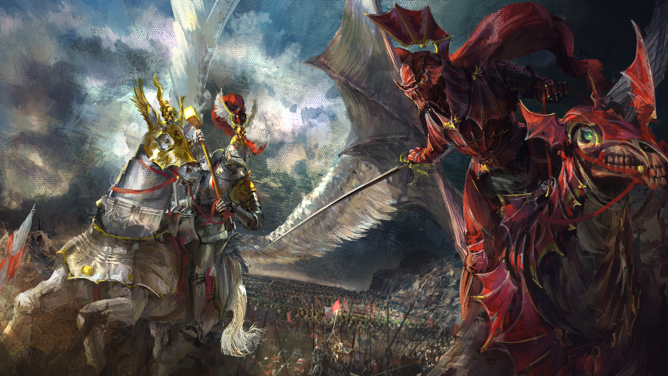 video game, total war: warhammer, creature, horse, sword, warrior, total war