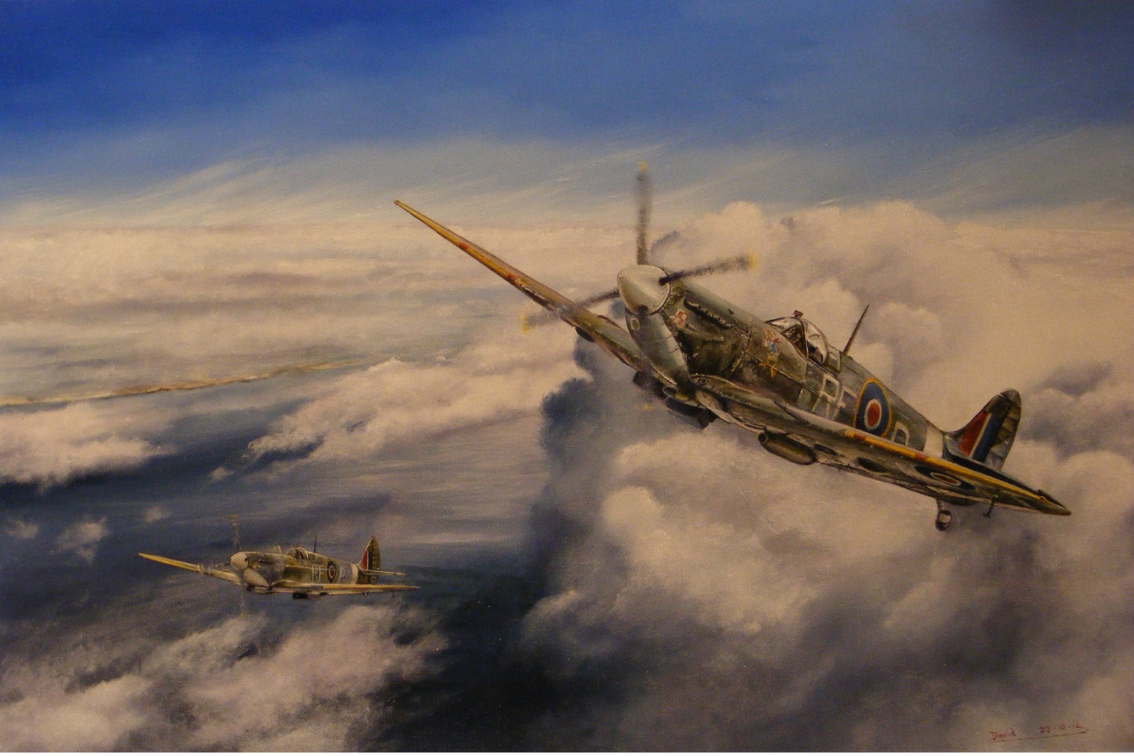 Handy-Wallpaper Supermarine Spitfire, Militärflugzeug, Militär kostenlos herunterladen.