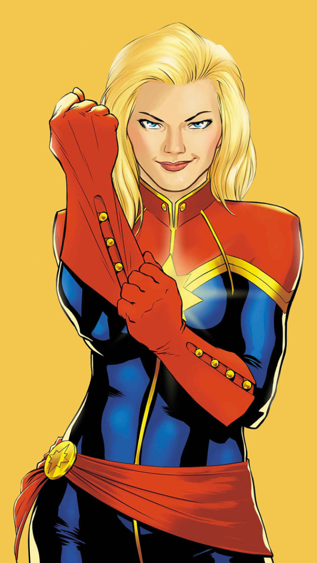 Handy-Wallpaper Comics, Carol Danvers, Captain Marvel kostenlos herunterladen.