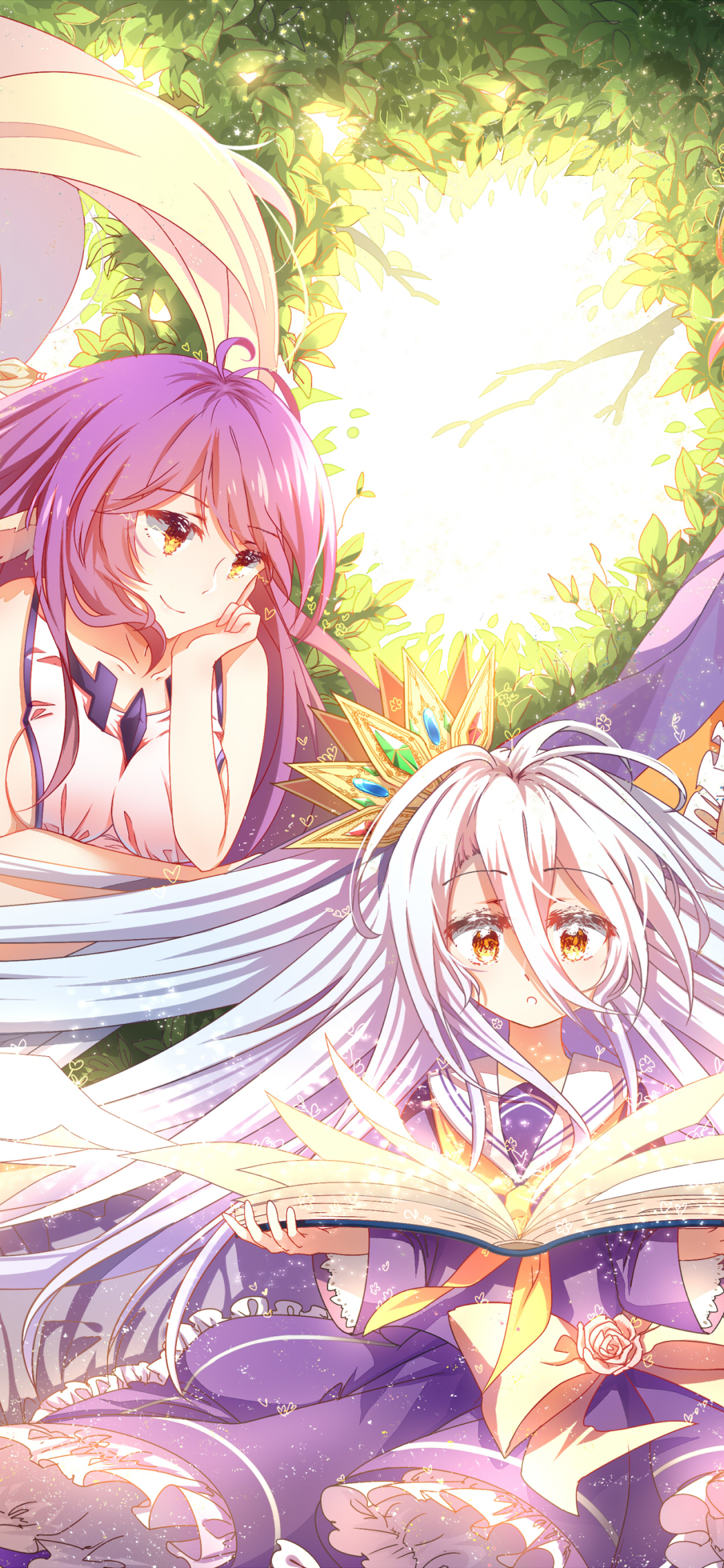 Download mobile wallpaper Anime, Shiro (No Game No Life), No Game No Life, Jibril (No Game No Life) for free.