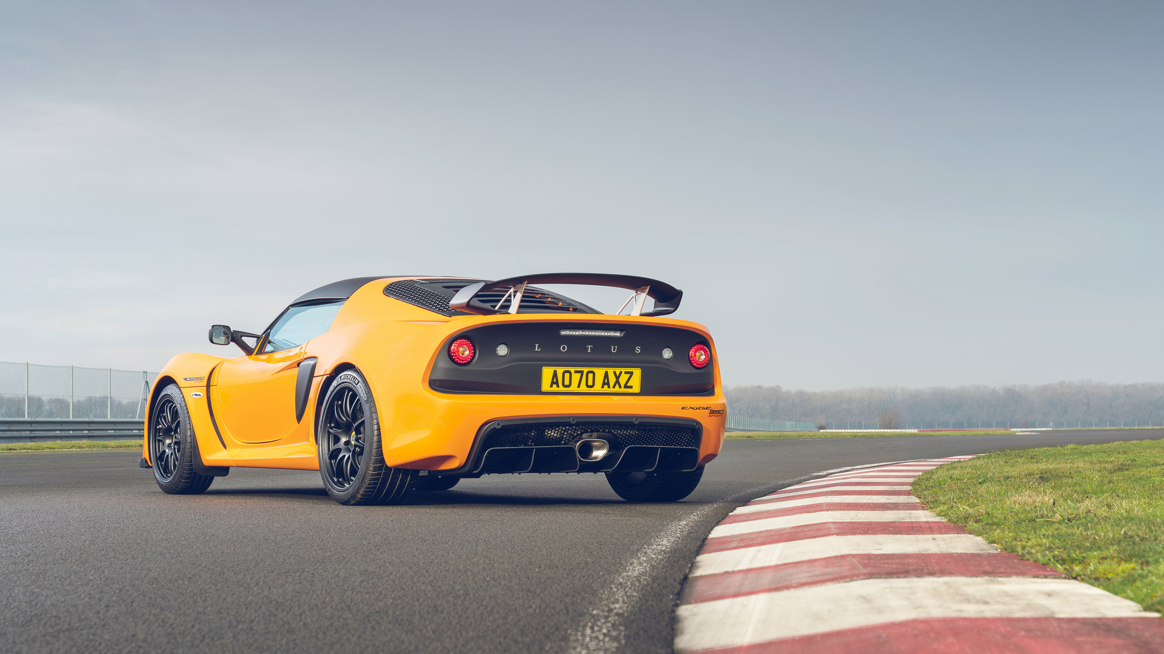 Download mobile wallpaper Lotus, Car, Supercar, Vehicles, Orange Car, Lotus Exige, Lotus Exige Sport 390 for free.